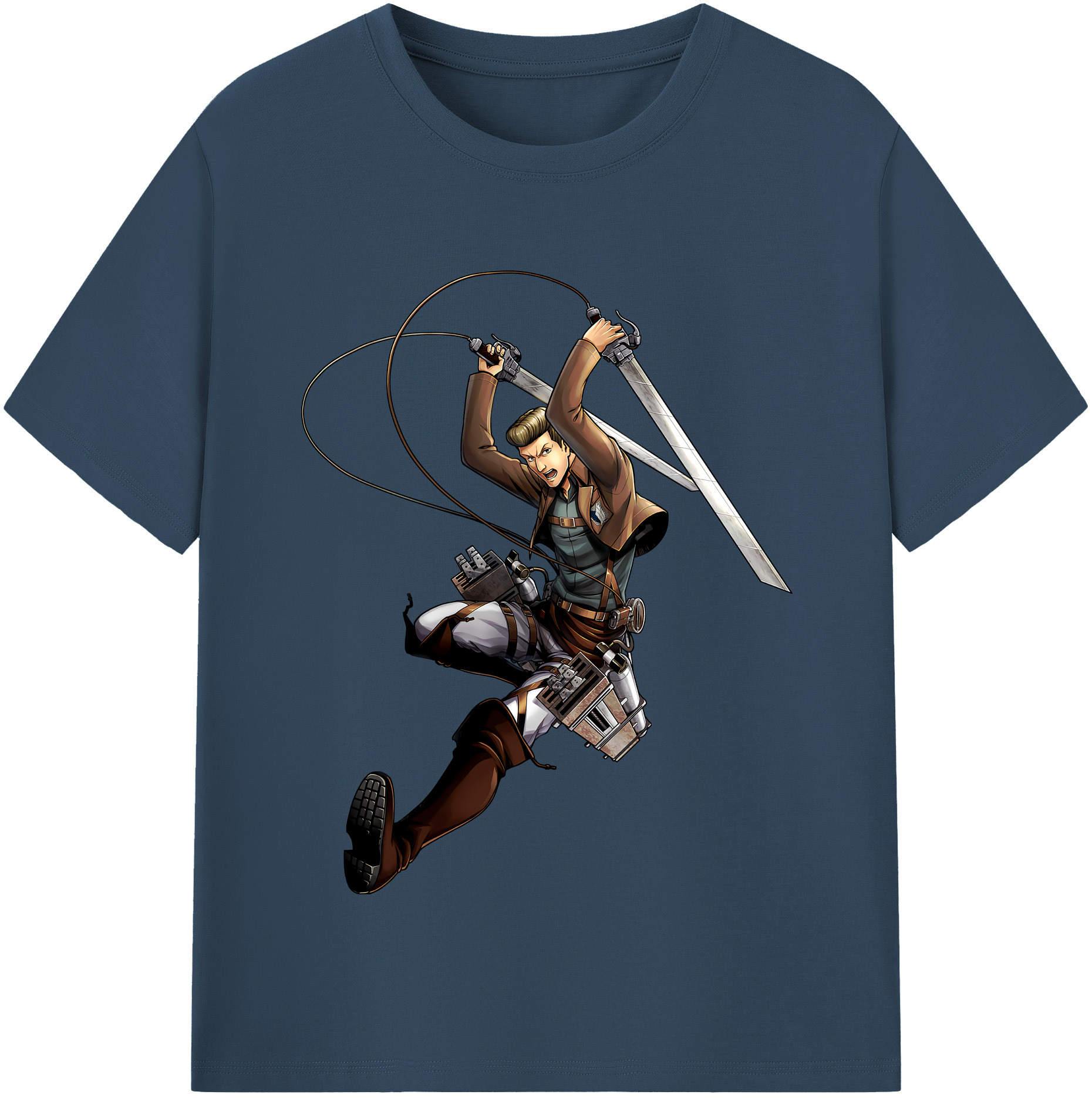 （画像用） 進撃の巨人 Attack on Titan レディースカジュアルプリントTシャツ（綿100％）