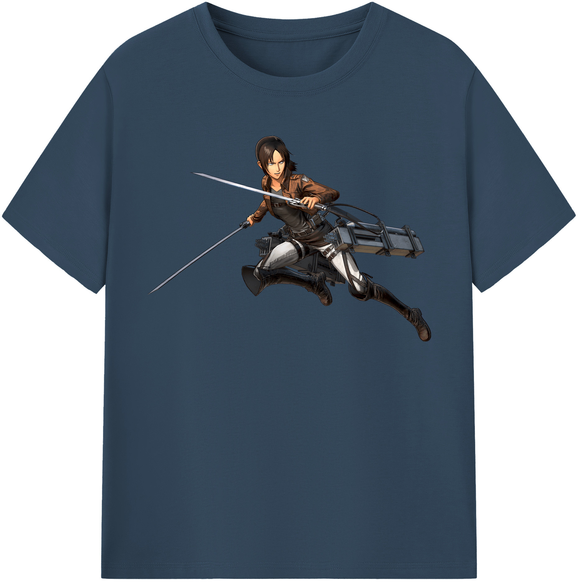 （画像用） 進撃の巨人 Attack on Titan レディースカジュアルプリントTシャツ（綿100％）