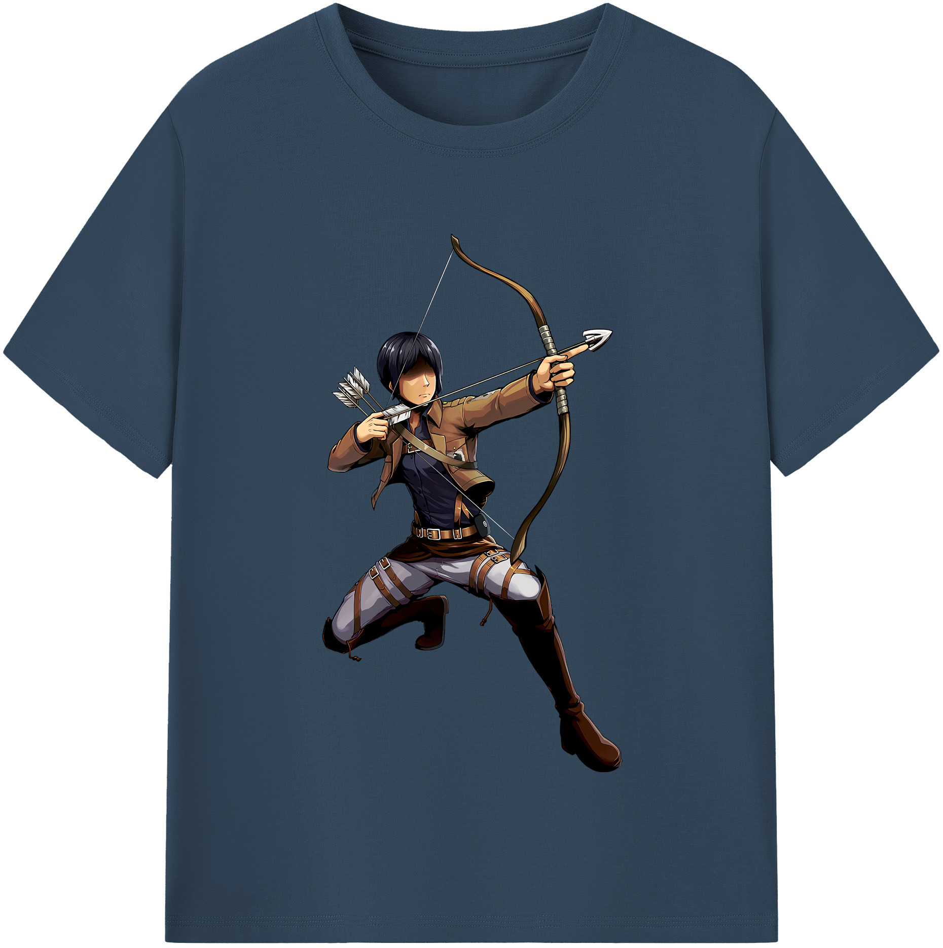 （画像用） 進撃の巨人 Attack on Titan レディースカジュアルプリントTシャツ（綿100％）