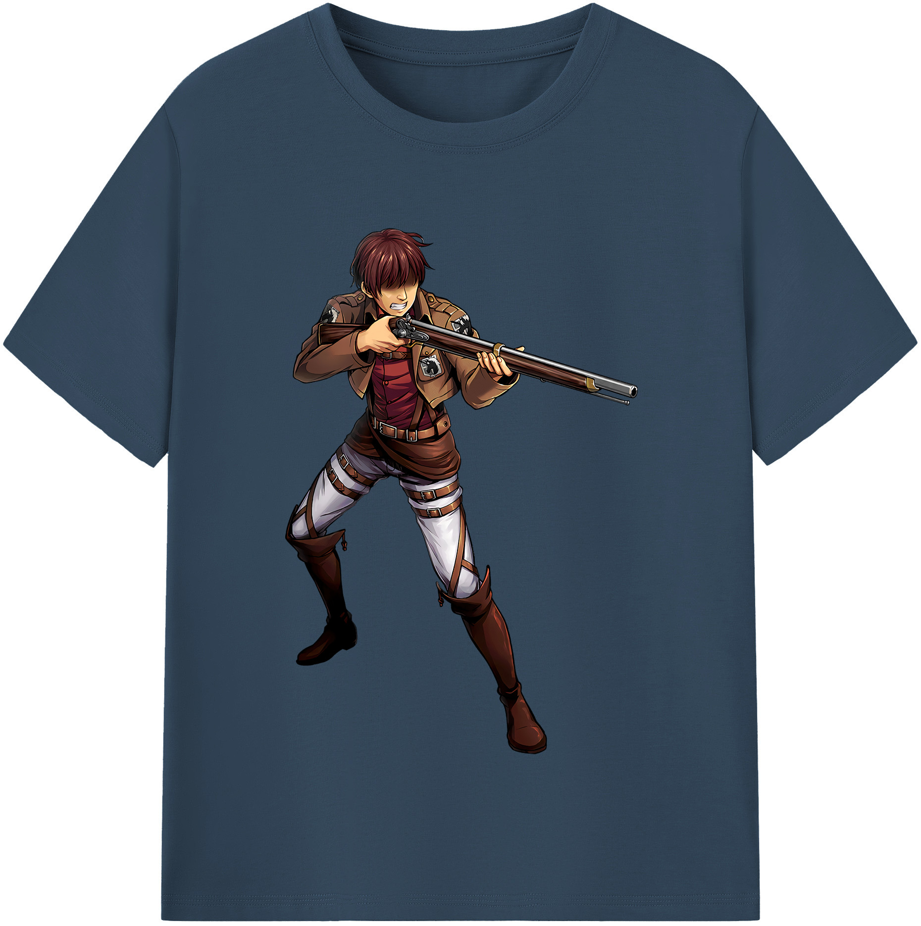 （画像用） 進撃の巨人 Attack on Titan レディースカジュアルプリントTシャツ（綿100％）