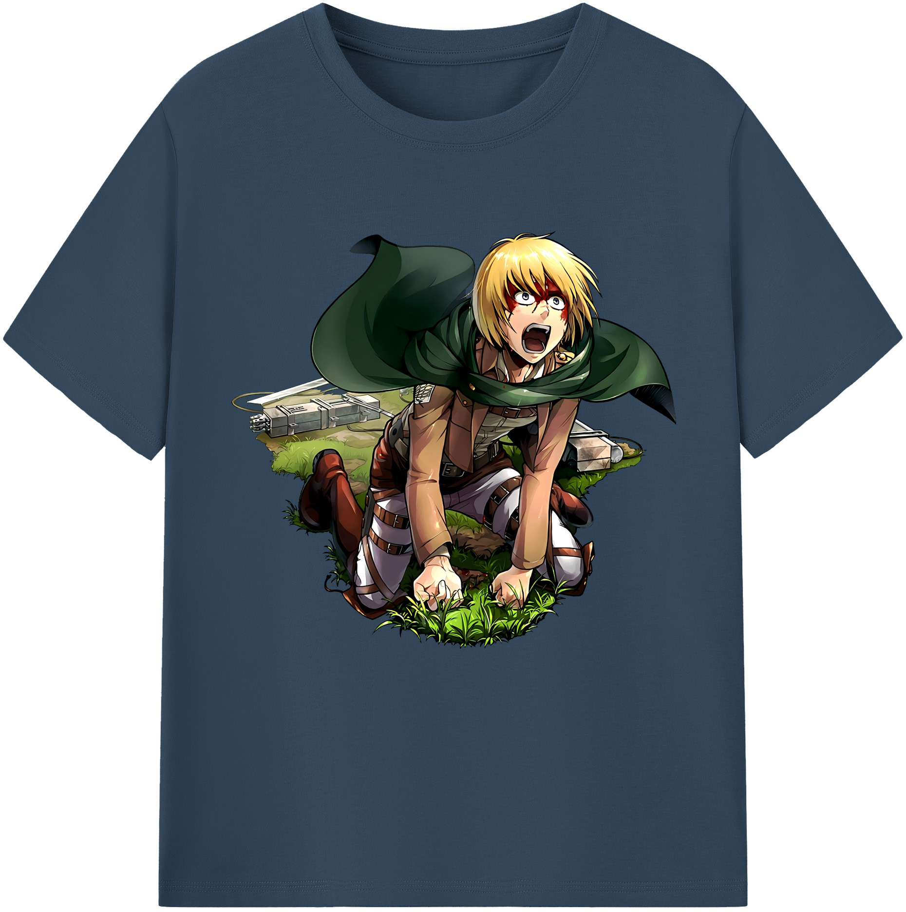 （画像用） 進撃の巨人 アルミン·アルレルト Attack on Titan Armin Arlert レディースカジュアルプリントTシャツ（綿100％）