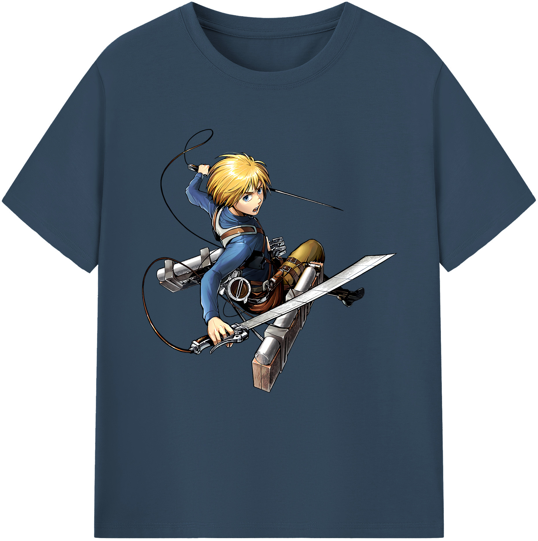 （画像用） 進撃の巨人 アルミン·アルレルト Attack on Titan Armin Arlert レディースカジュアルプリントTシャツ（綿100％）