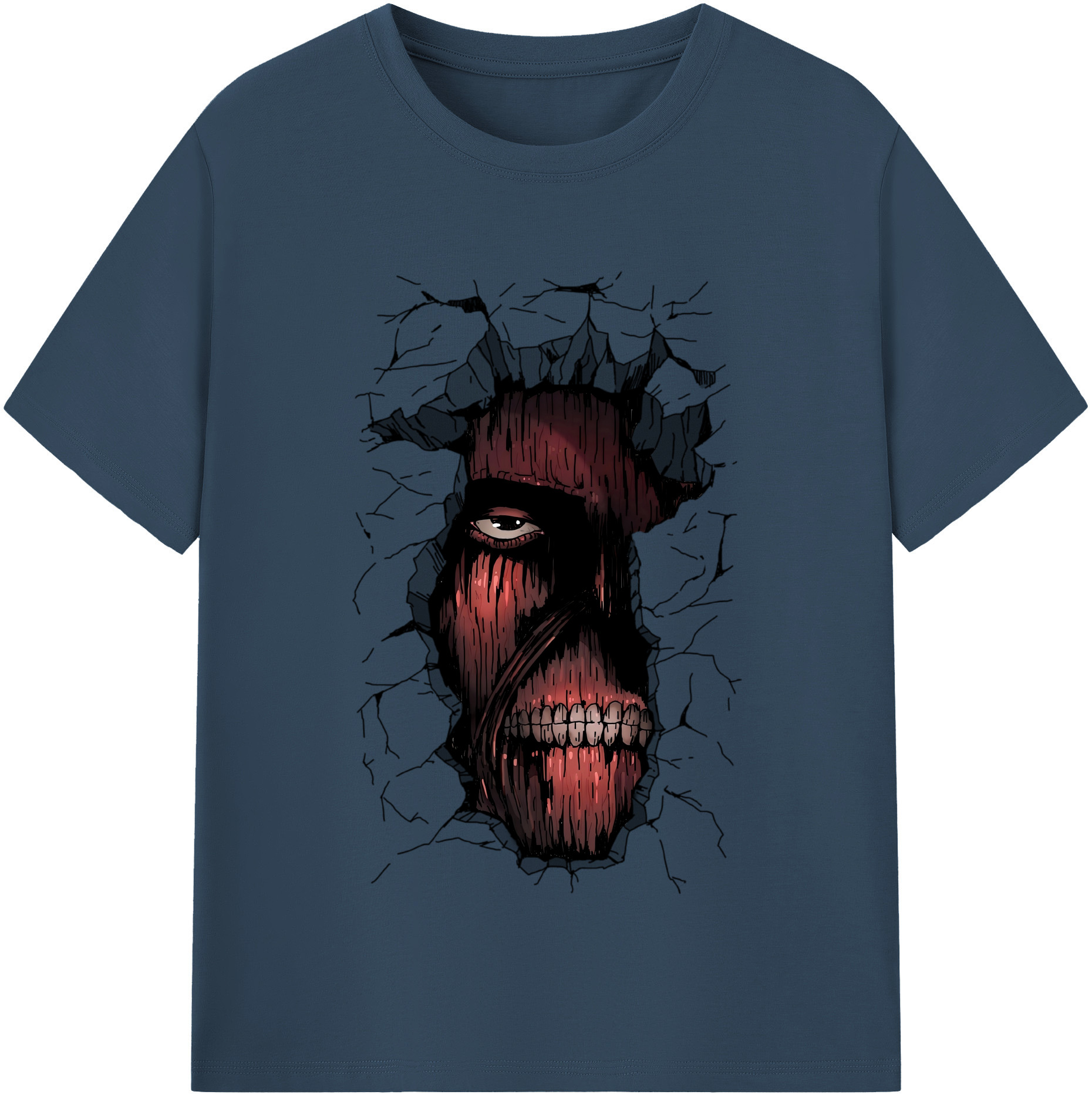 （画像用） 進撃の巨人 Attack on Titan レディースカジュアルプリントTシャツ（綿100％）