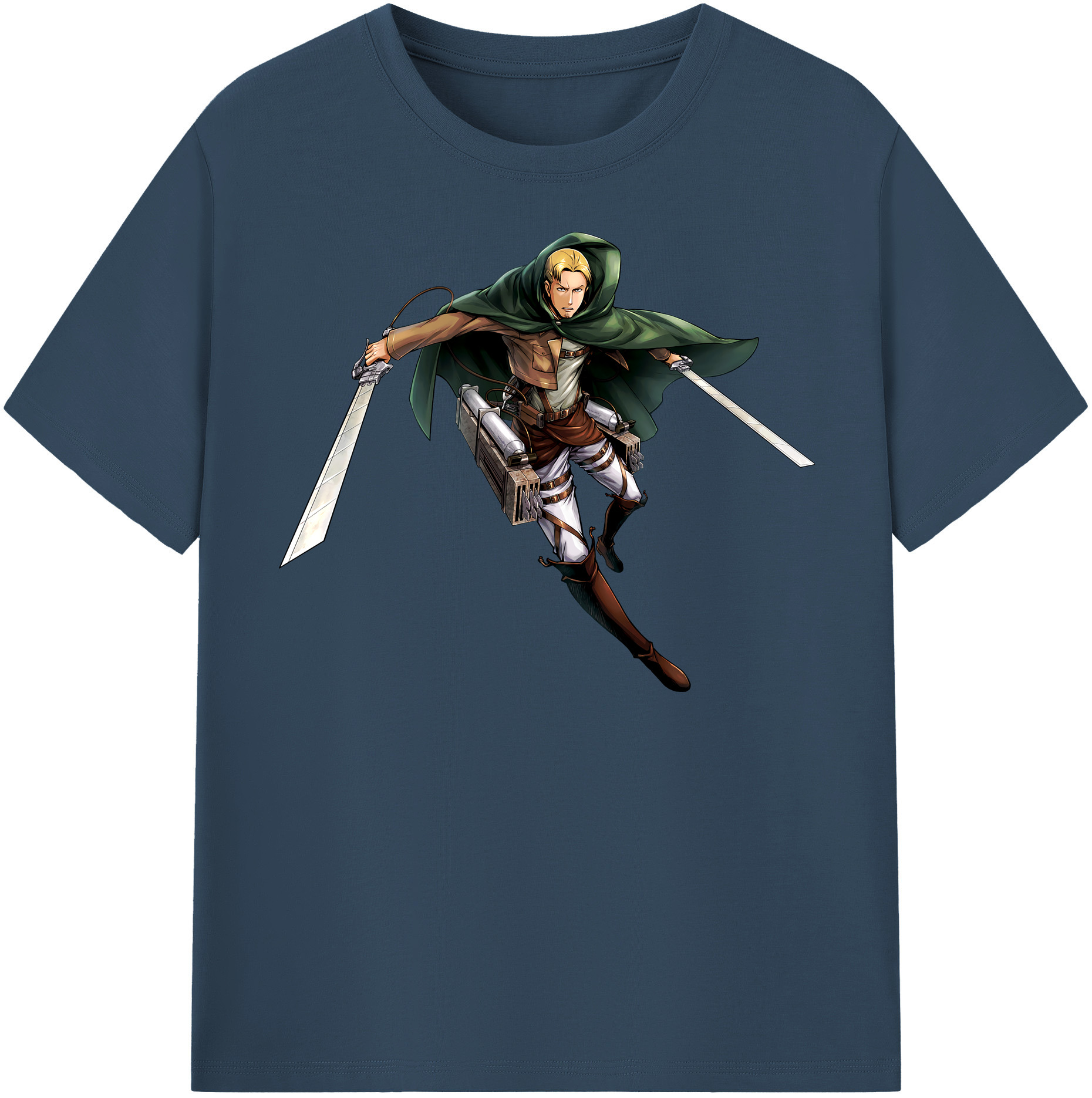 （画像用） 進撃の巨人 Attack on Titan レディースカジュアルプリントTシャツ（綿100％）