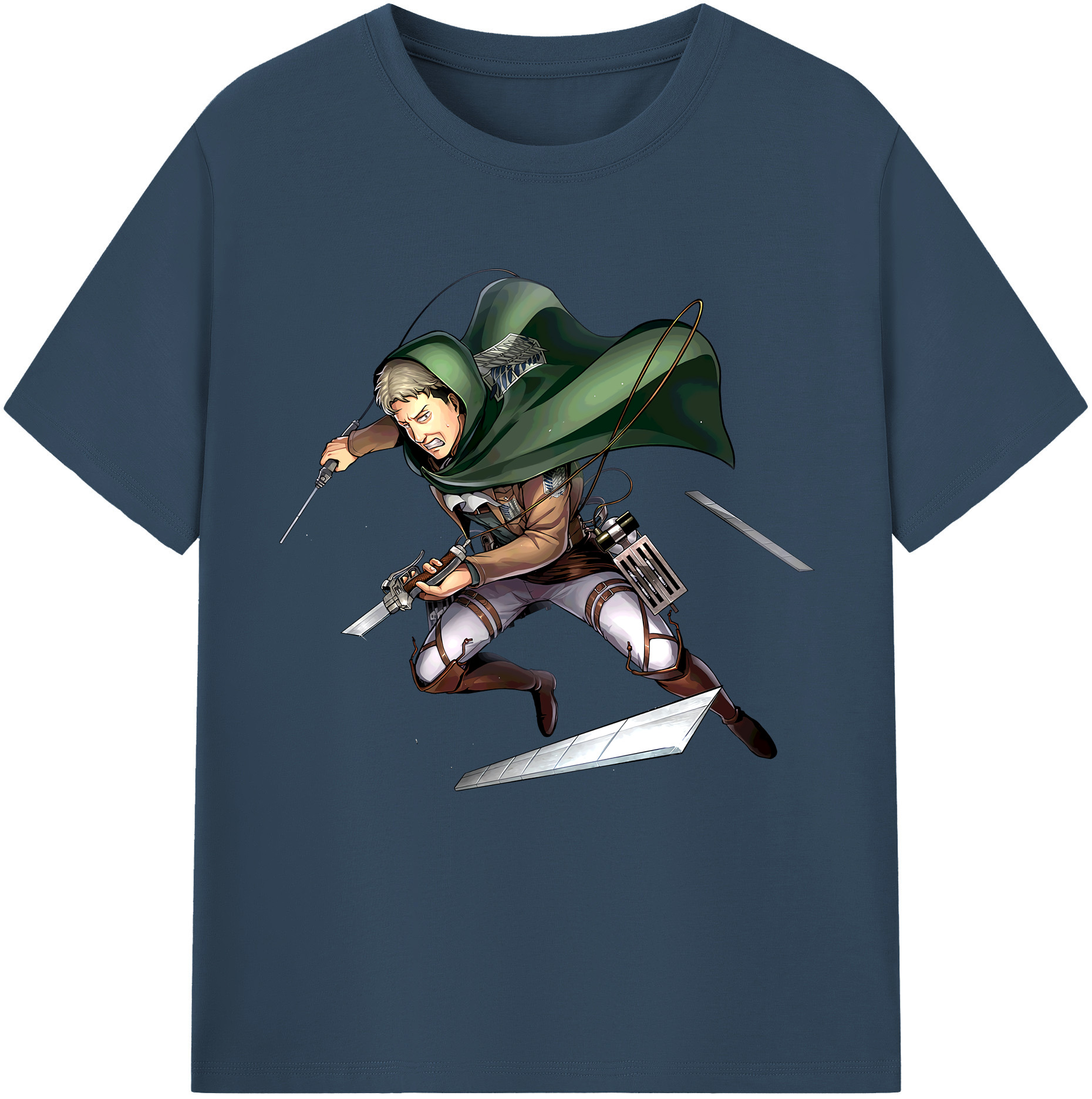 （画像用） 進撃の巨人 Attack on Titan レディースカジュアルプリントTシャツ（綿100％）