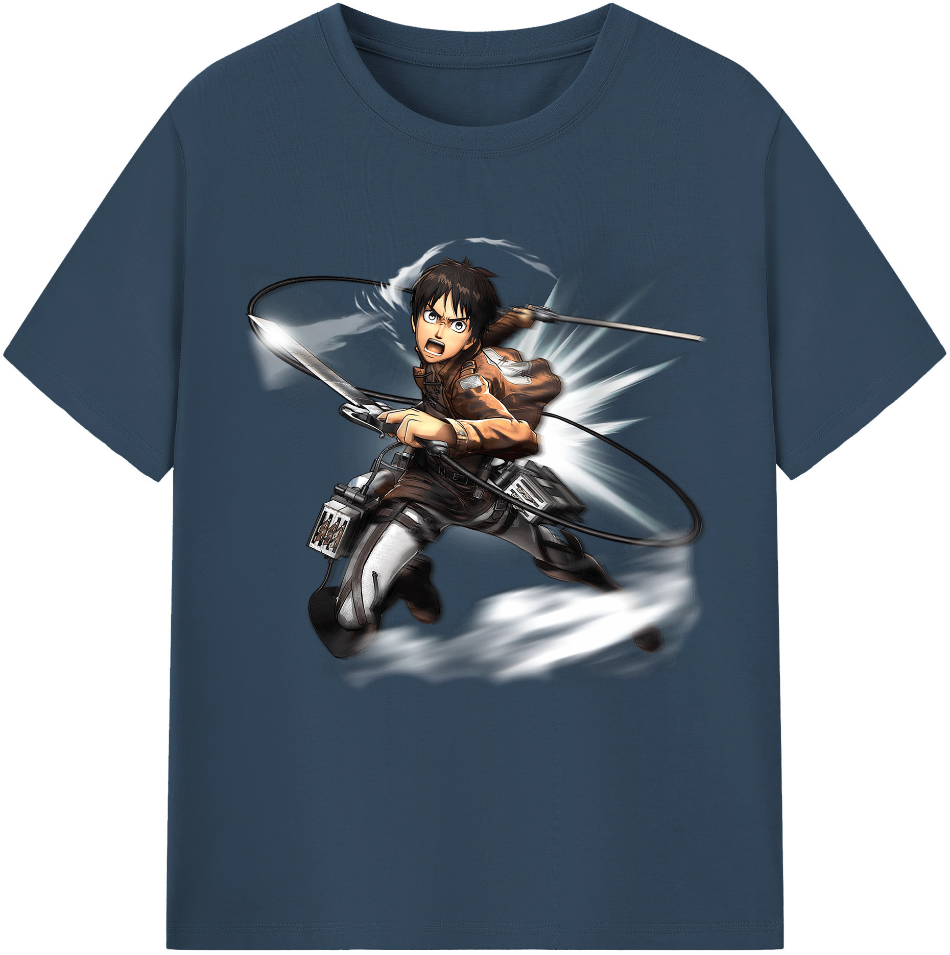 （画像用） 進撃の巨人 エレン･イェーガー Attack on Titan Eren Jäger レディースカジュアルプリントTシャツ（綿100％）