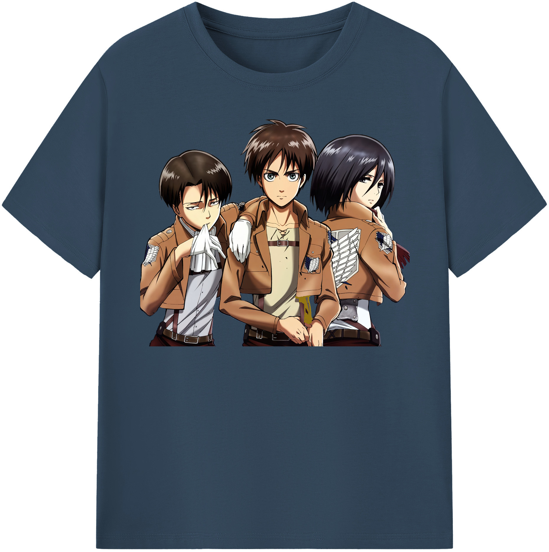 （画像用） 進撃の巨人 エレン･イェーガー Attack on Titan Eren Jäger レディースカジュアルプリントTシャツ（綿100％）