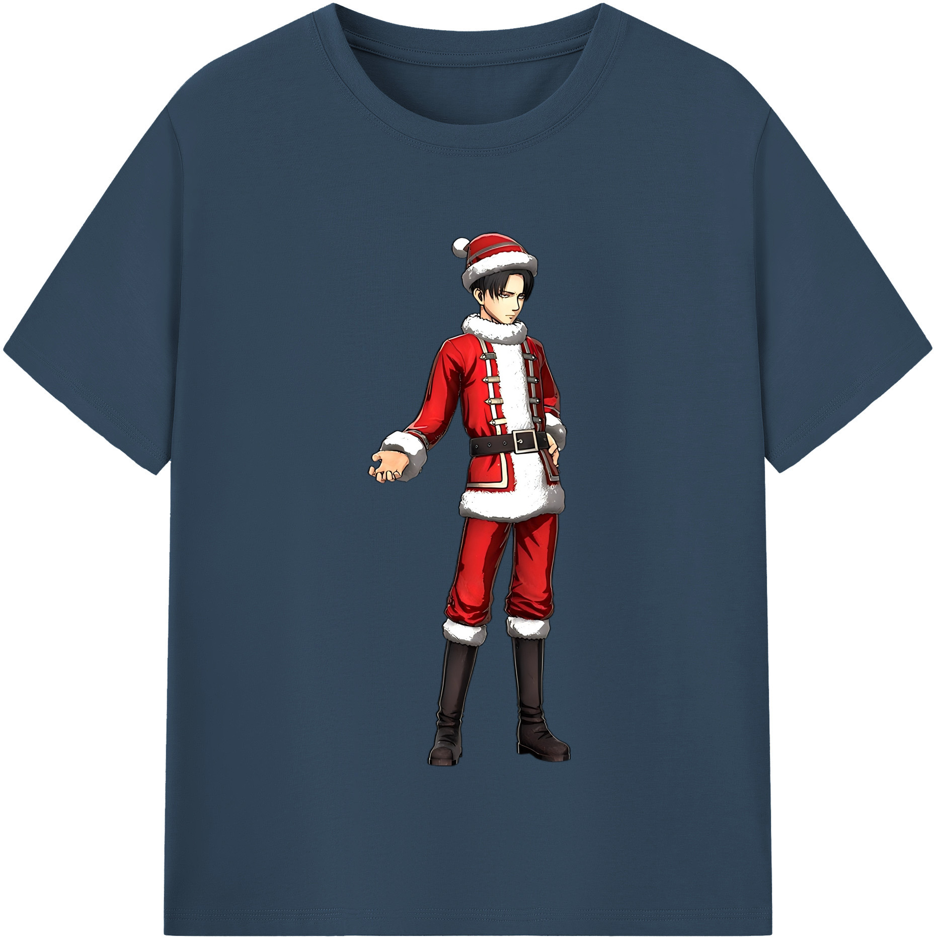 （画像用） 進撃の巨人 リヴァイ·アッカーマン Attack on Titan Levi Ackerman レディースカジュアルプリントTシャツ（綿100％）
