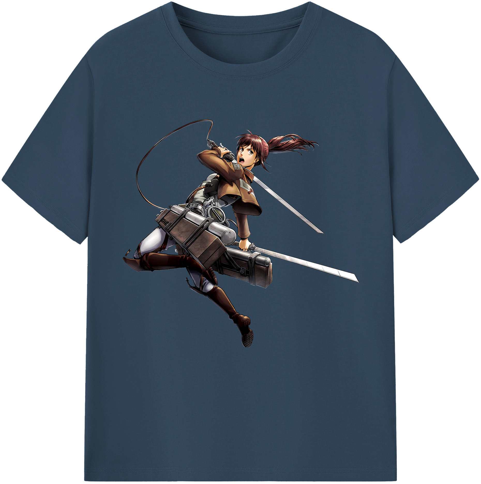 （画像用） 進撃の巨人 サシャ·ブラウス Attack on Titan Sasha Blaus レディースカジュアルプリントTシャツ（綿100％）