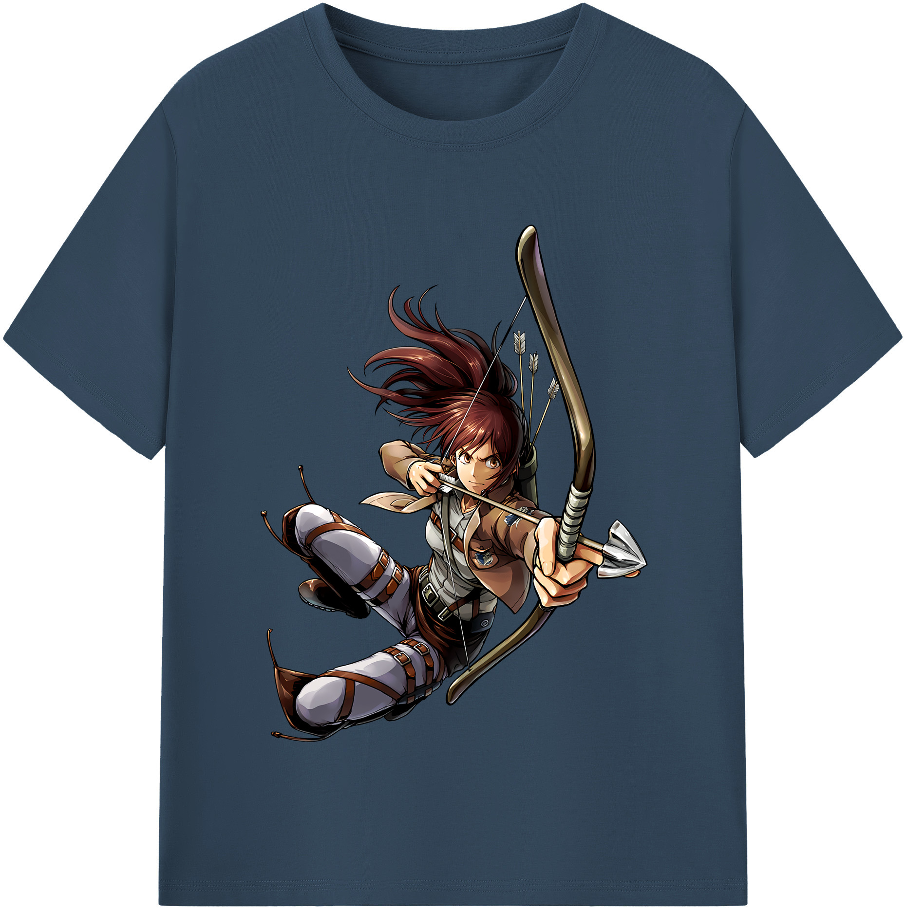 （画像用） 進撃の巨人 サシャ·ブラウス Attack on Titan Sasha Blaus レディースカジュアルプリントTシャツ（綿100％）