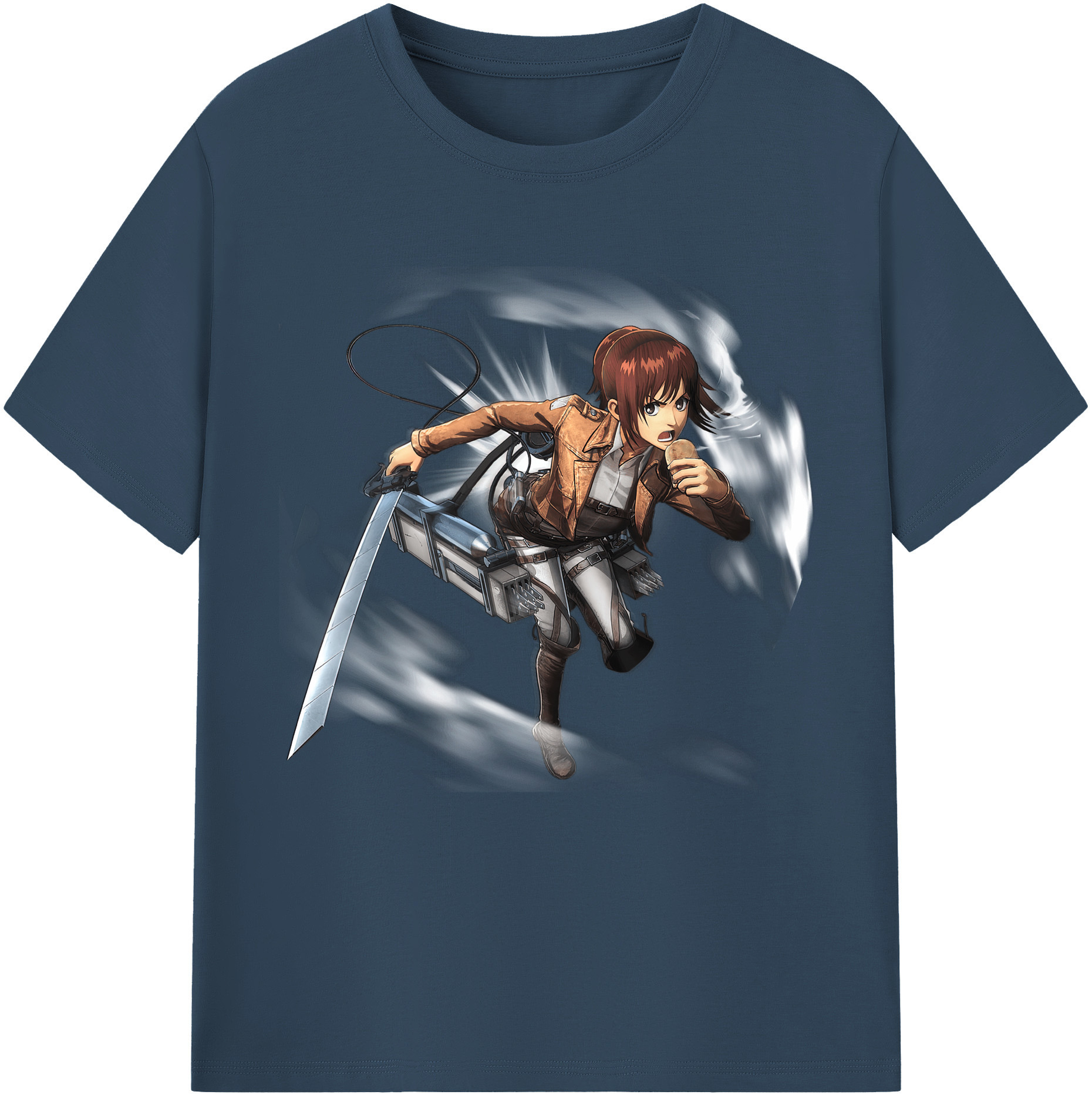 （画像用） 進撃の巨人 サシャ·ブラウス Attack on Titan Sasha Blaus レディースカジュアルプリントTシャツ（綿100％）