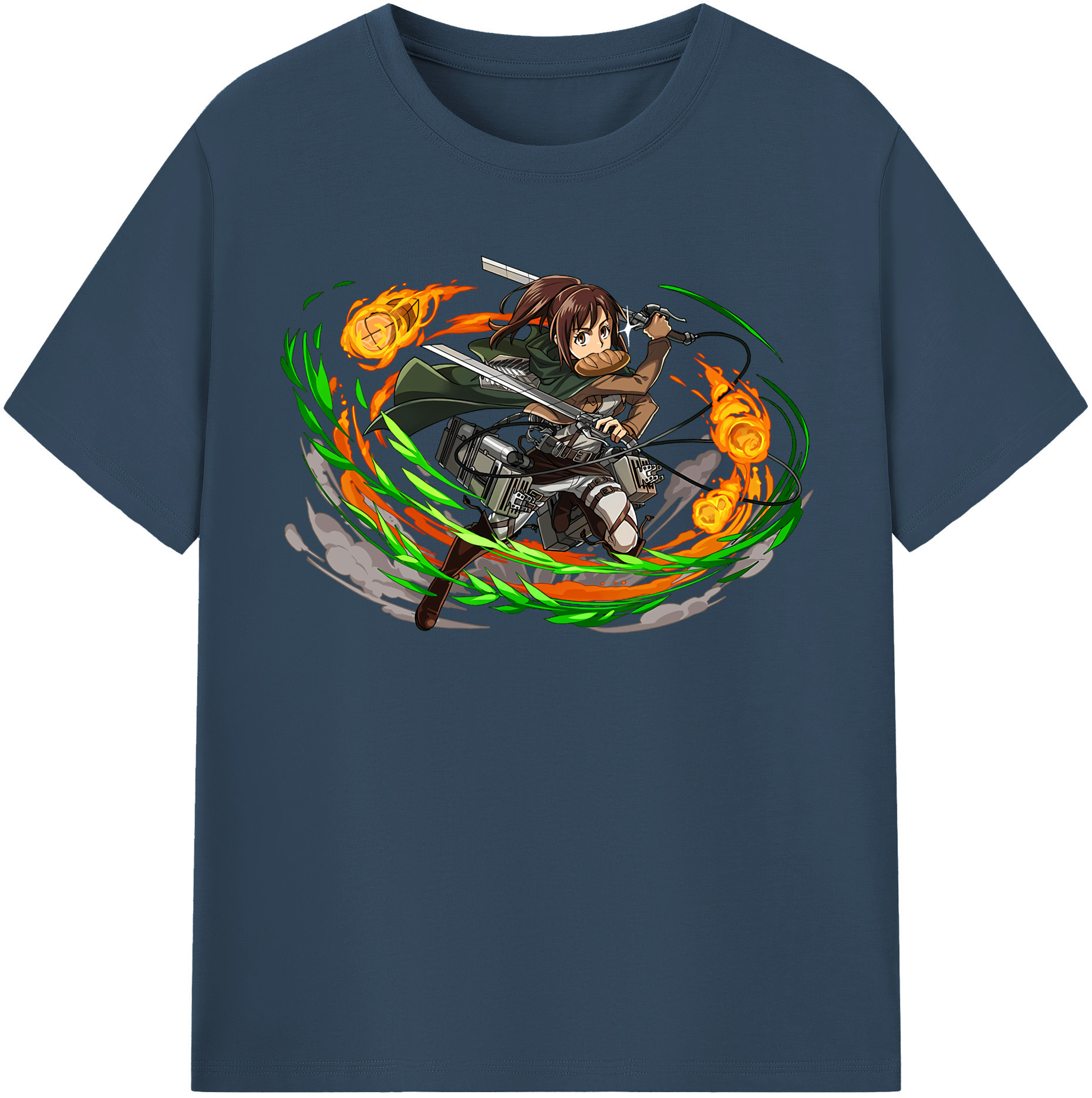 （画像用） 進撃の巨人 サシャ·ブラウス Attack on Titan Sasha Blaus レディースカジュアルプリントTシャツ（綿100％）