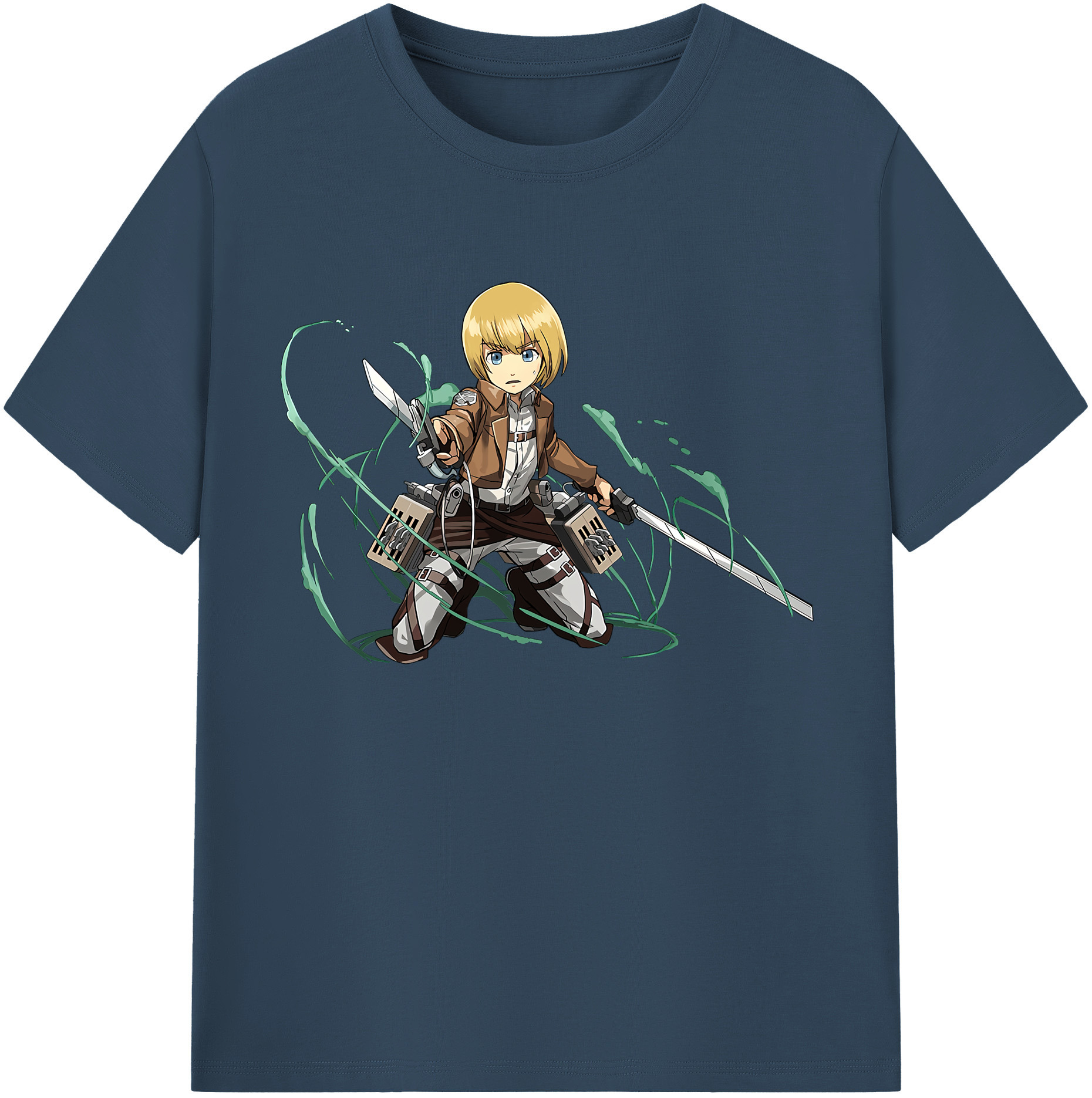 （画像用） 進撃の巨人 アルミン·アルレルト Attack on Titan Armin Arlert レディースカジュアルプリントTシャツ（綿100％）