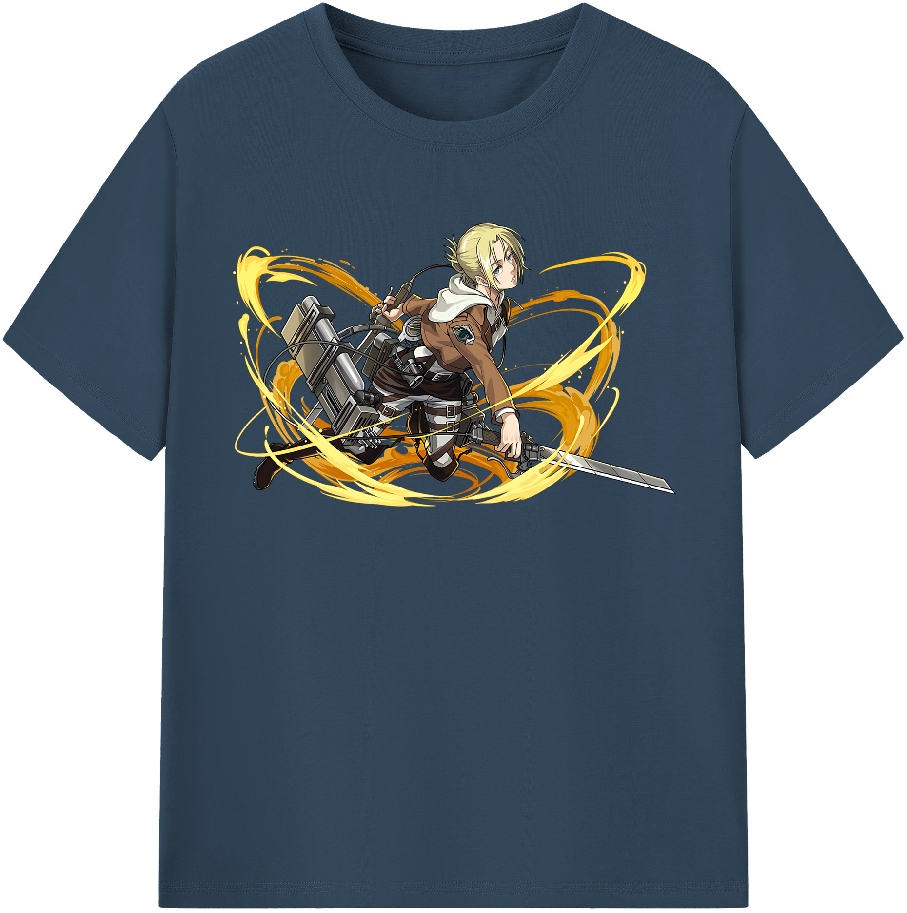 （画像用） 進撃の巨人 アニ・レオンハート Attack on Titan Annie Leonhart レディースカジュアルプリントTシャツ（綿100％）