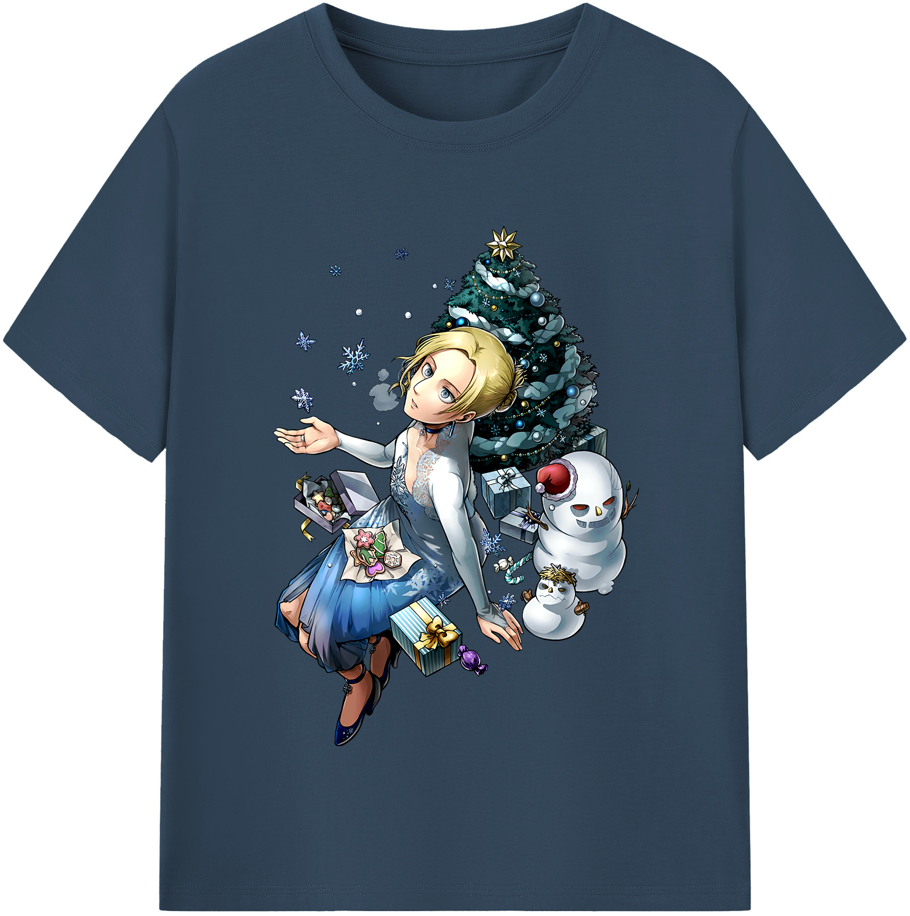 （画像用） 進撃の巨人 アニ・レオンハート Attack on Titan Annie Leonhart レディースカジュアルプリントTシャツ（綿100％）