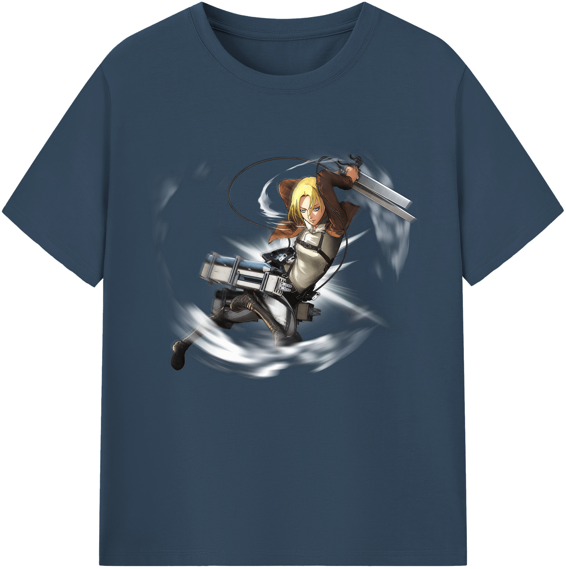 （画像用） 進撃の巨人 アニ・レオンハート Attack on Titan Annie Leonhart レディースカジュアルプリントTシャツ（綿100％）
