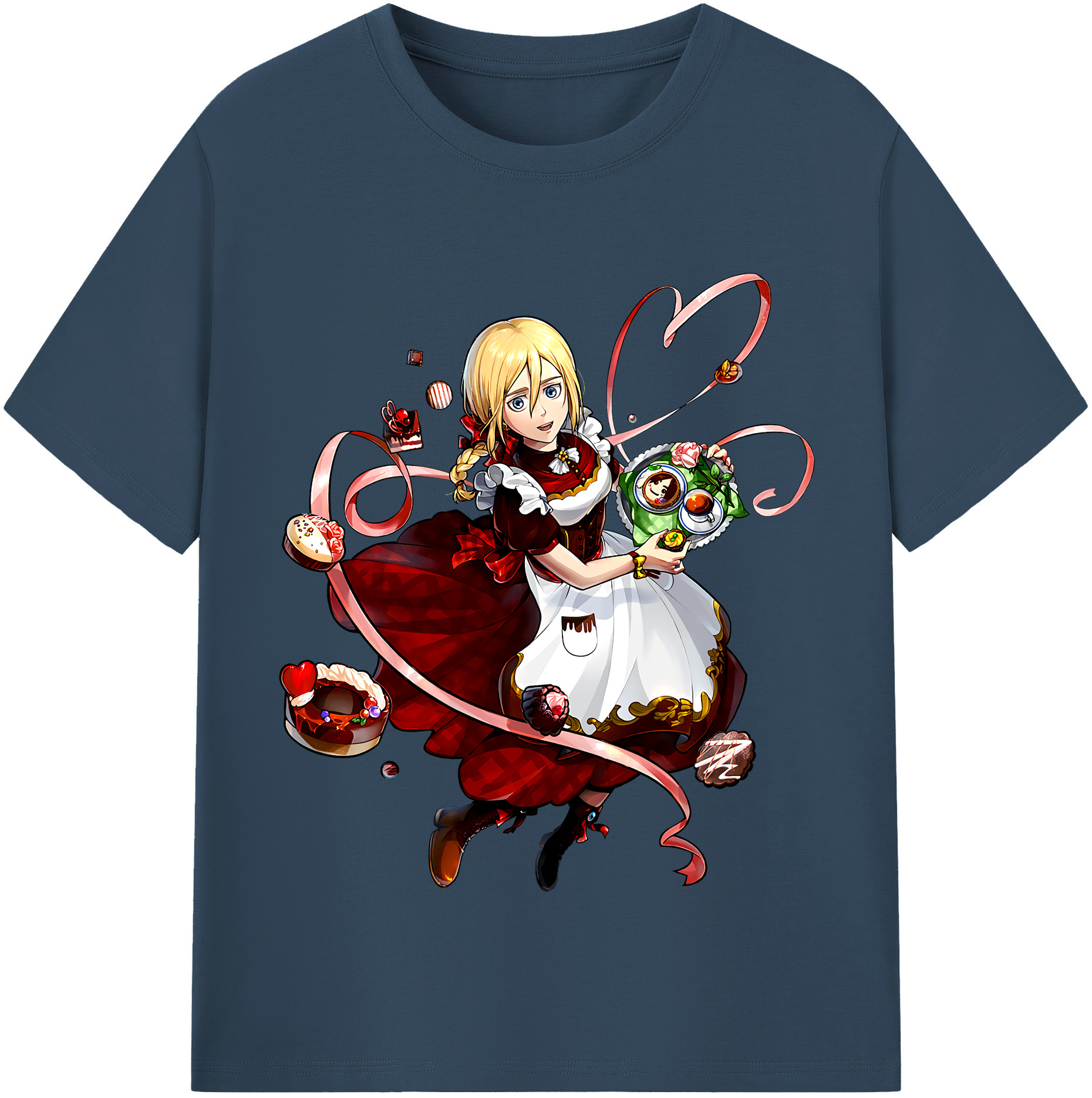 （画像用） 進撃の巨人 クリスタ·レンズ Attack on Titan Christa Lenz レディースカジュアルプリントTシャツ（綿100％）