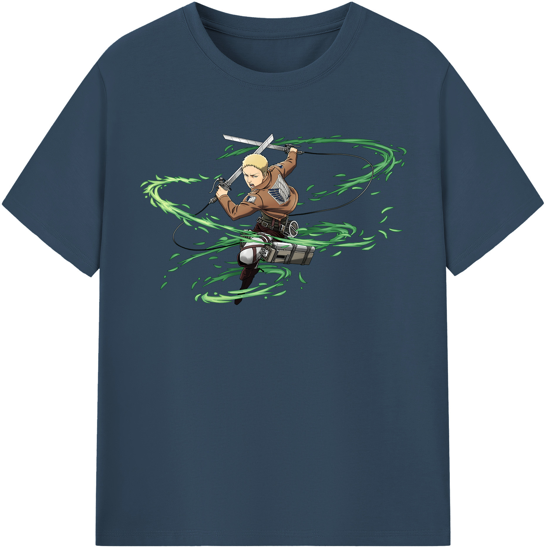 （画像用） 進撃の巨人 ライナー・ブラウン Attack on Titan Reiner Braun レディースカジュアルプリントTシャツ（綿100％）