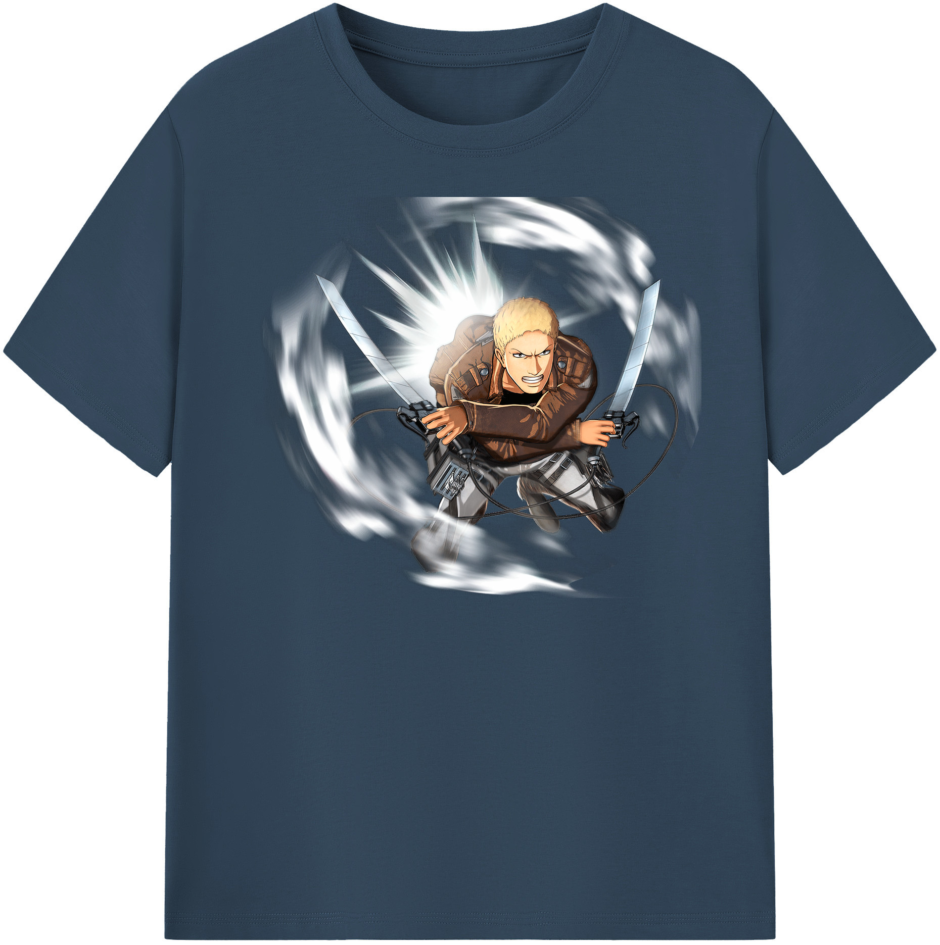 （画像用） 進撃の巨人 ライナー・ブラウン Attack on Titan Reiner Braun レディースカジュアルプリントTシャツ（綿100％）