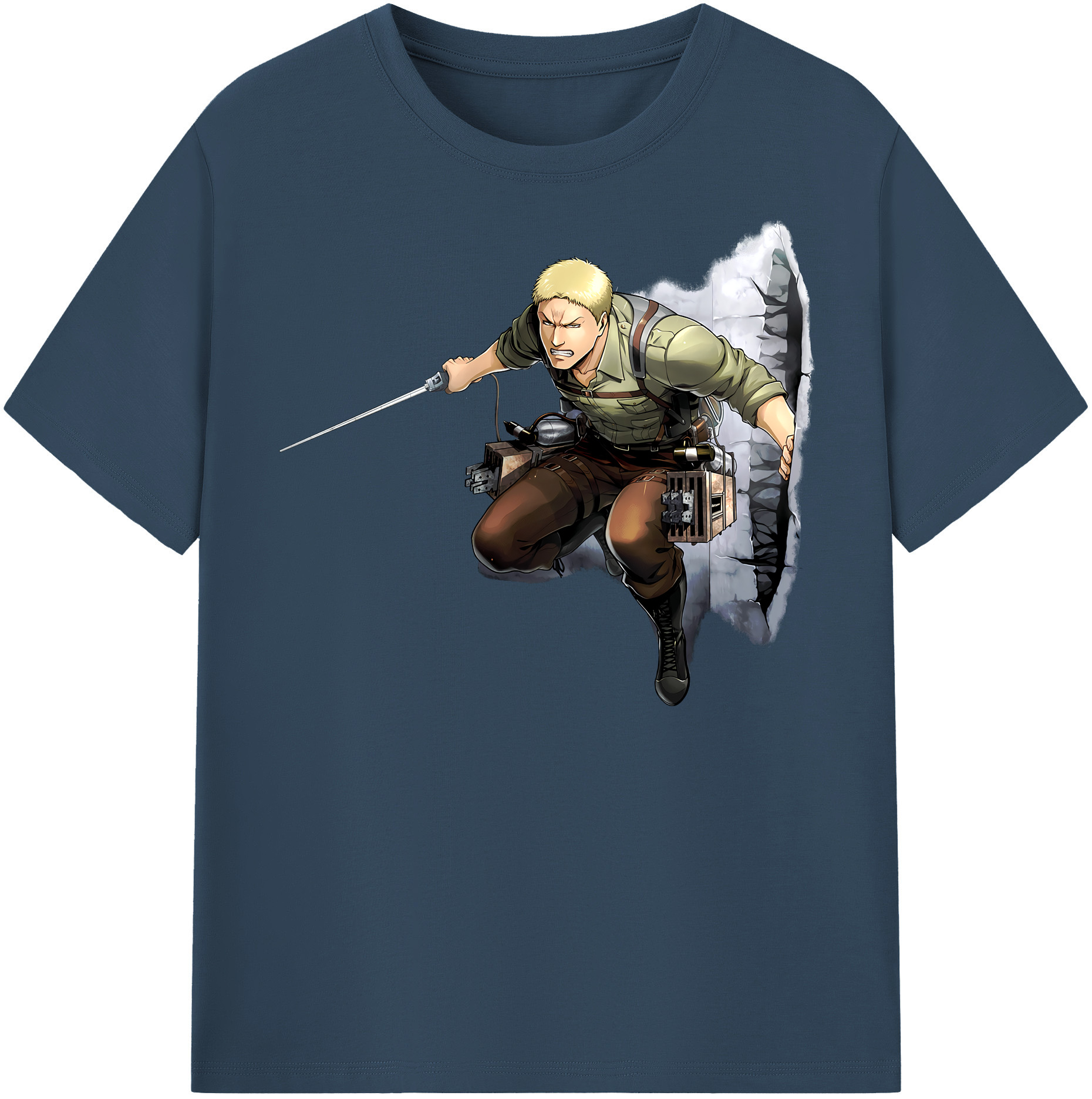 （画像用） 進撃の巨人 ライナー・ブラウン Attack on Titan Reiner Braun レディースカジュアルプリントTシャツ（綿100％）