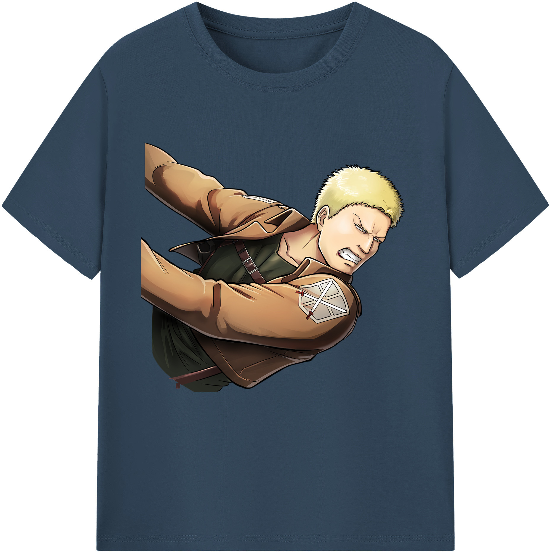 （画像用） 進撃の巨人 ライナー・ブラウン Attack on Titan Reiner Braun レディースカジュアルプリントTシャツ（綿100％）