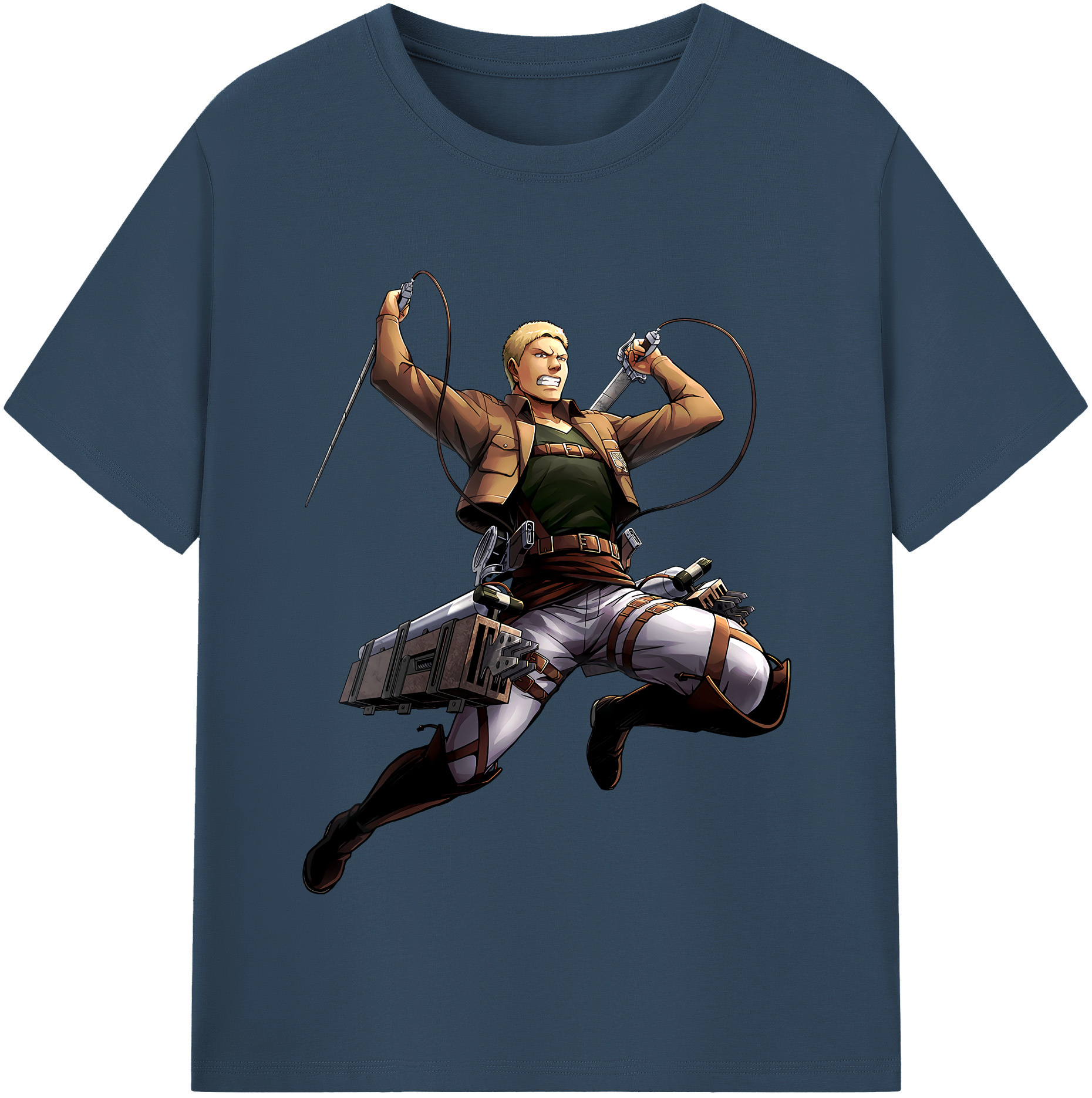 （画像用） 進撃の巨人 ライナー・ブラウン Attack on Titan Reiner Braun レディースカジュアルプリントTシャツ（綿100％）