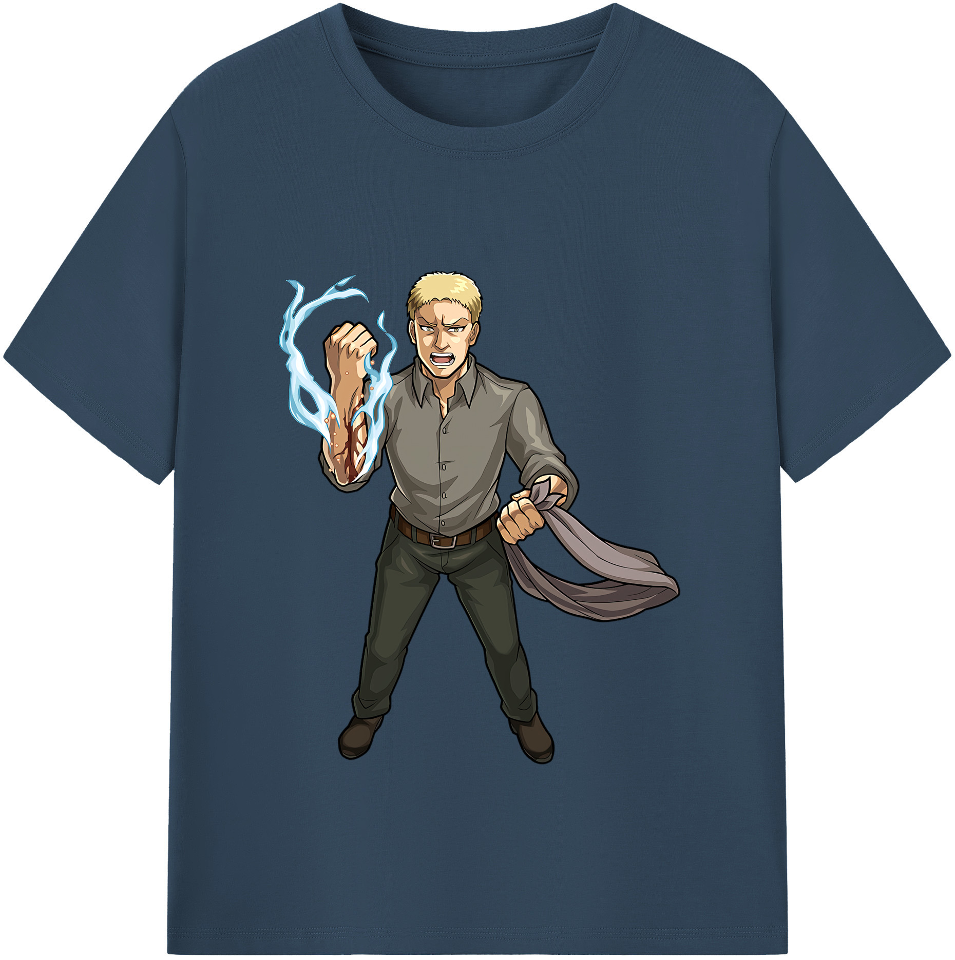 （画像用） 進撃の巨人 ライナー・ブラウン Attack on Titan Reiner Braun レディースカジュアルプリントTシャツ（綿100％）