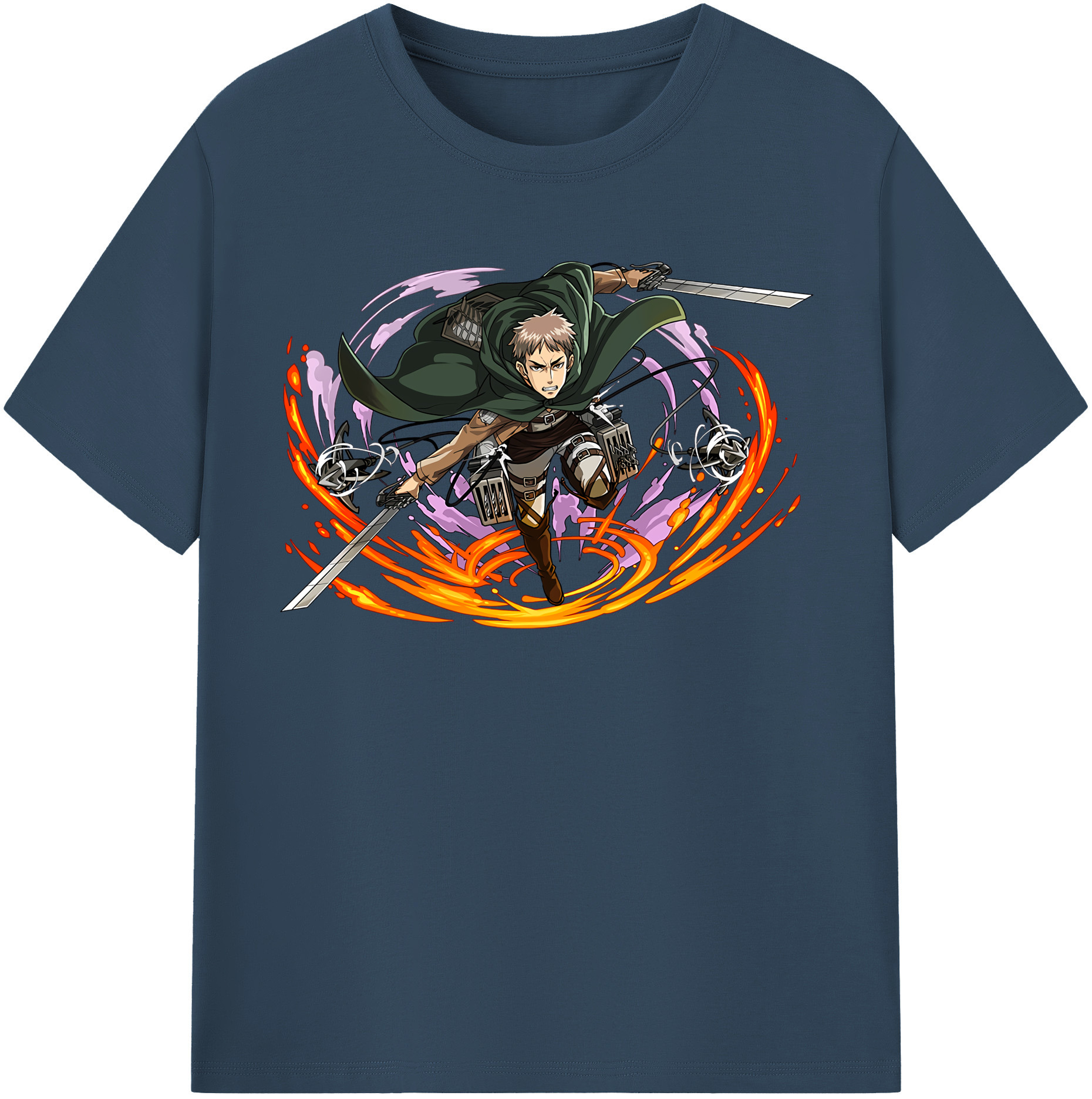 （画像用） 進撃の巨人 ジャン・キルシュタイン Attack on Titan Jean Kirstein レディースカジュアルプリントTシャツ（綿100％）