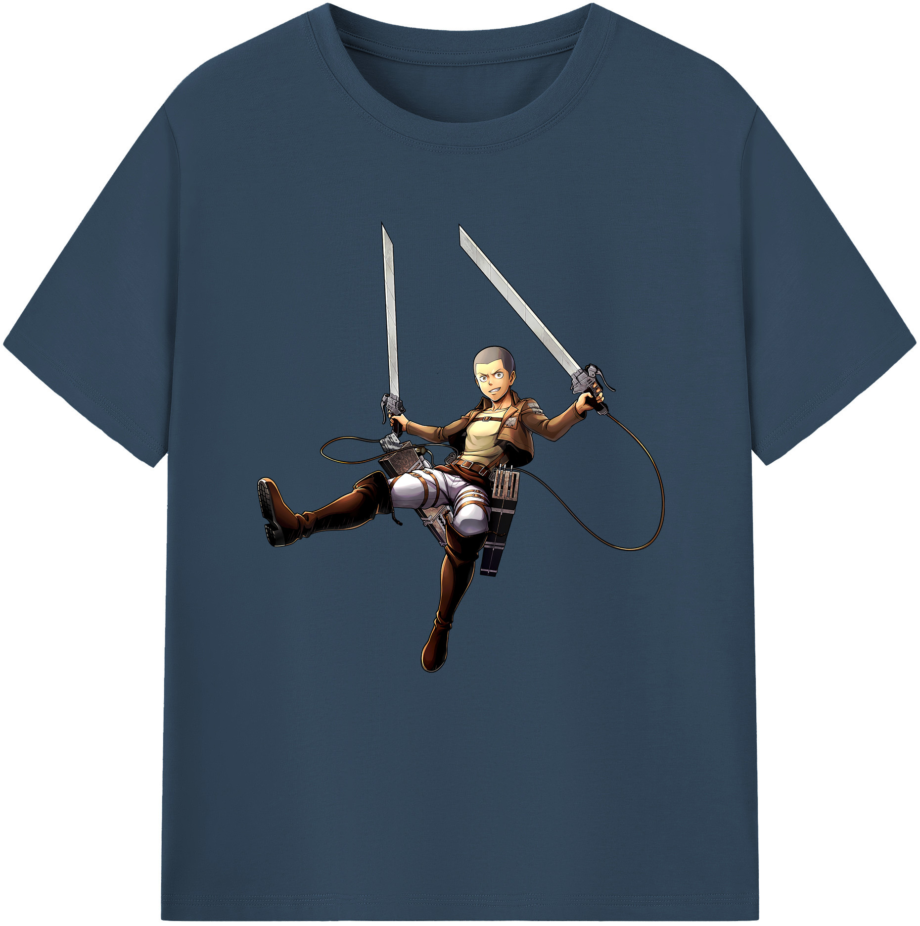 （画像用） 進撃の巨人 コニー·スプリンガー Attack on Titan Connie Springer レディースカジュアルプリントTシャツ（綿100％）