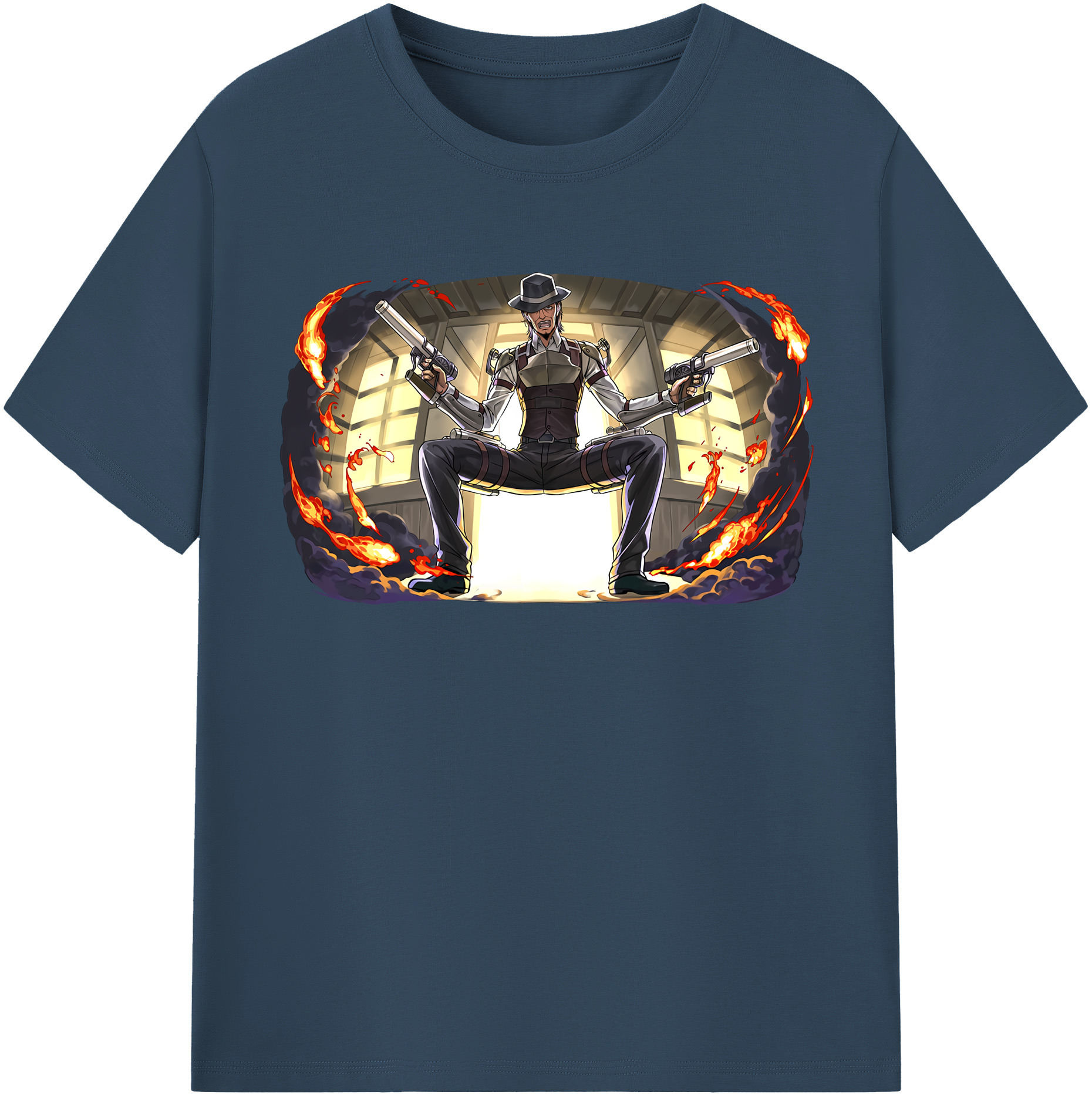 （画像用） 進撃の巨人 ケニー·アッカーマン Attack on Titan Kenny Ackerman レディースカジュアルプリントTシャツ（綿100％）