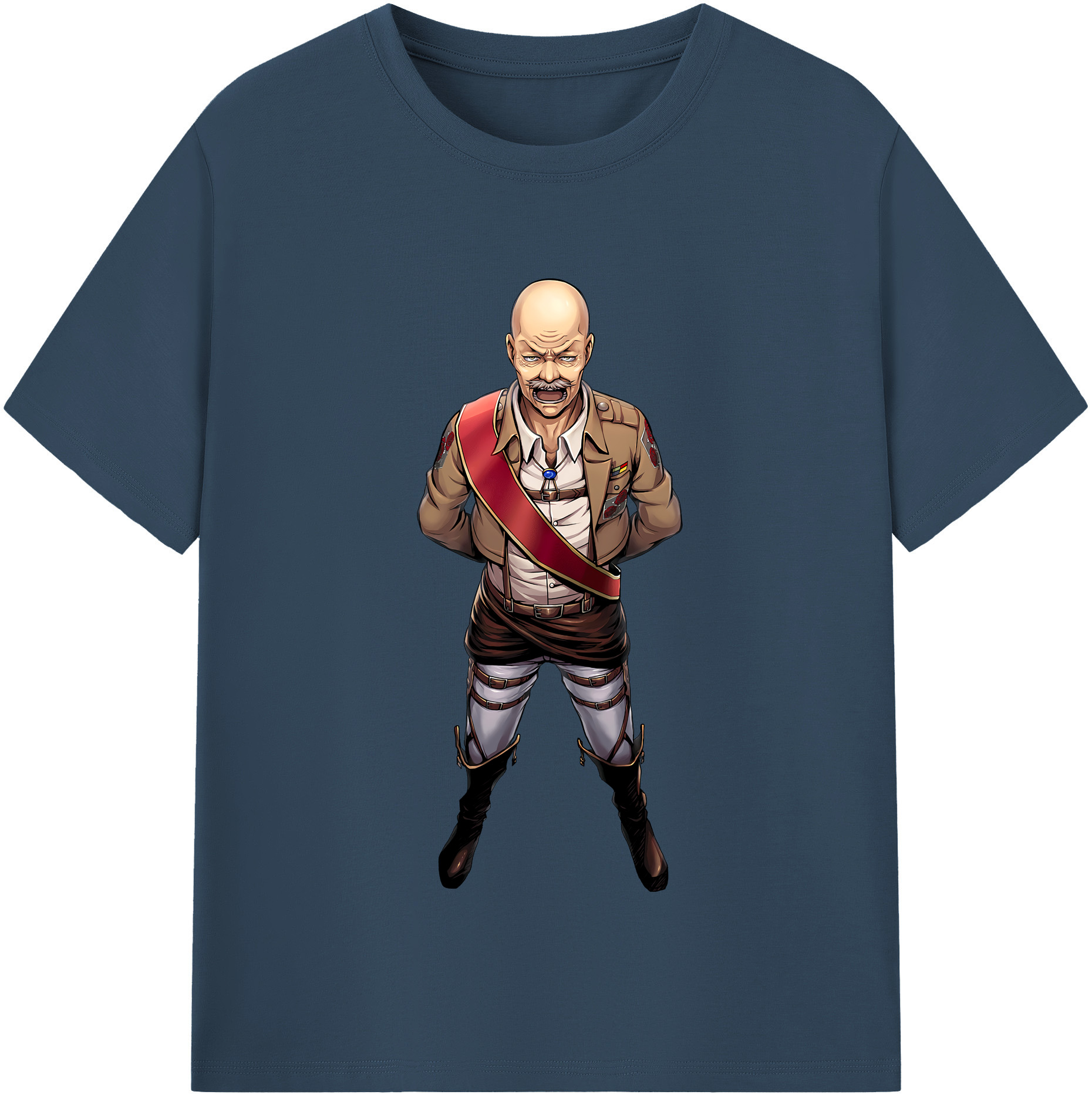 （画像用） 進撃の巨人 ドット·ピクシス Attack on Titan Dot Pixis レディースカジュアルプリントTシャツ（綿100％）