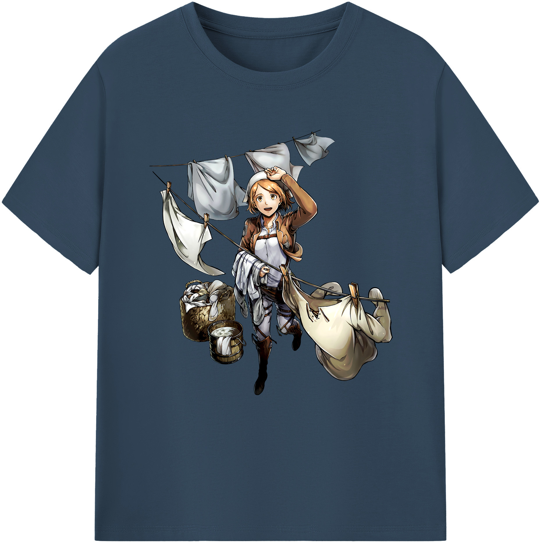 （画像用） 進撃の巨人 ペトラ·ラル Attack on Titan Petra Rall レディースカジュアルプリントTシャツ（綿100％）