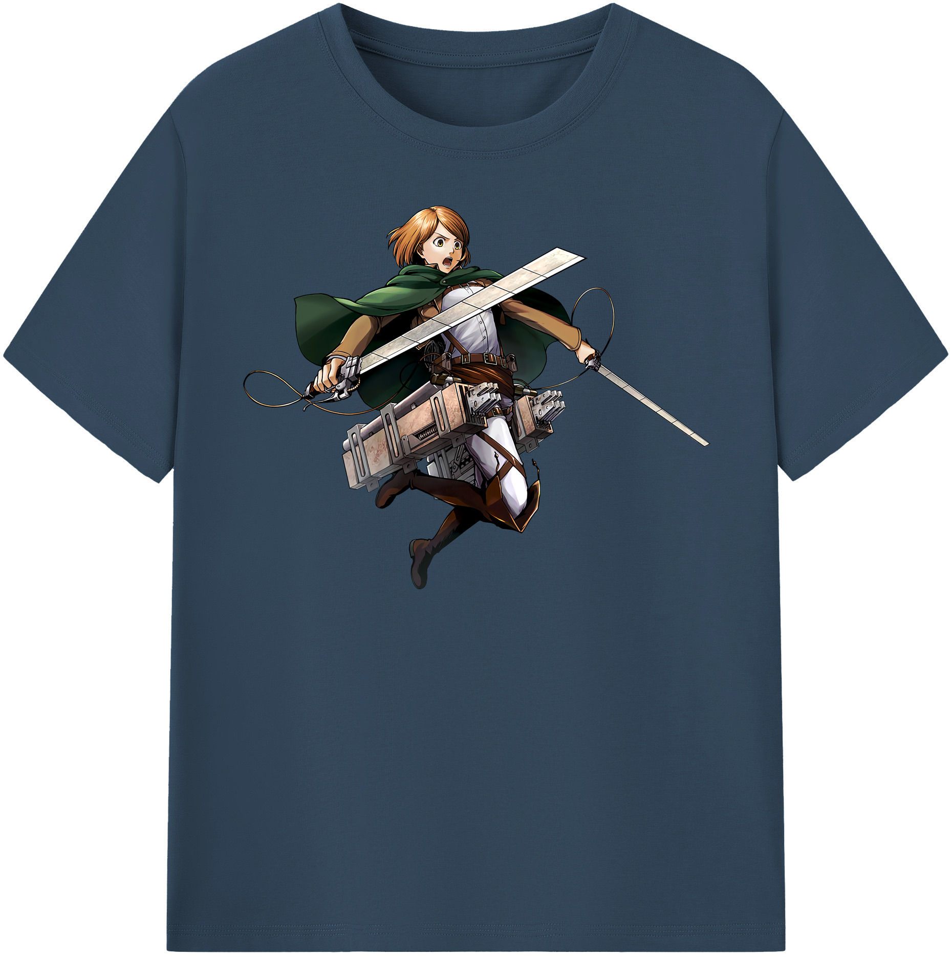 （画像用） 進撃の巨人 ペトラ·ラル Attack on Titan Petra Rall レディースカジュアルプリントTシャツ（綿100％）