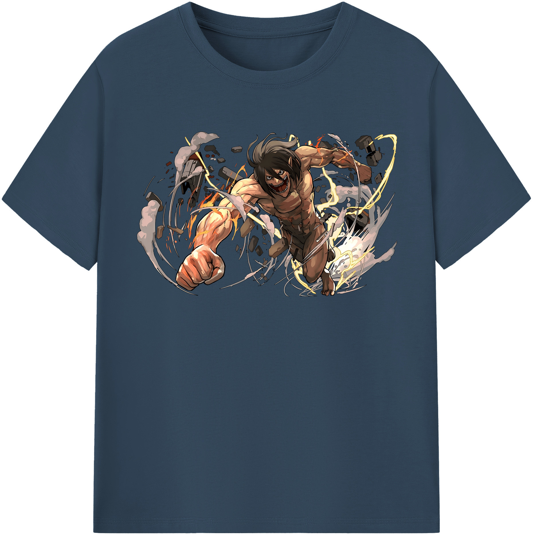 （画像用） 進撃の巨人 Attack on Titan レディースカジュアルプリントTシャツ（綿100％）