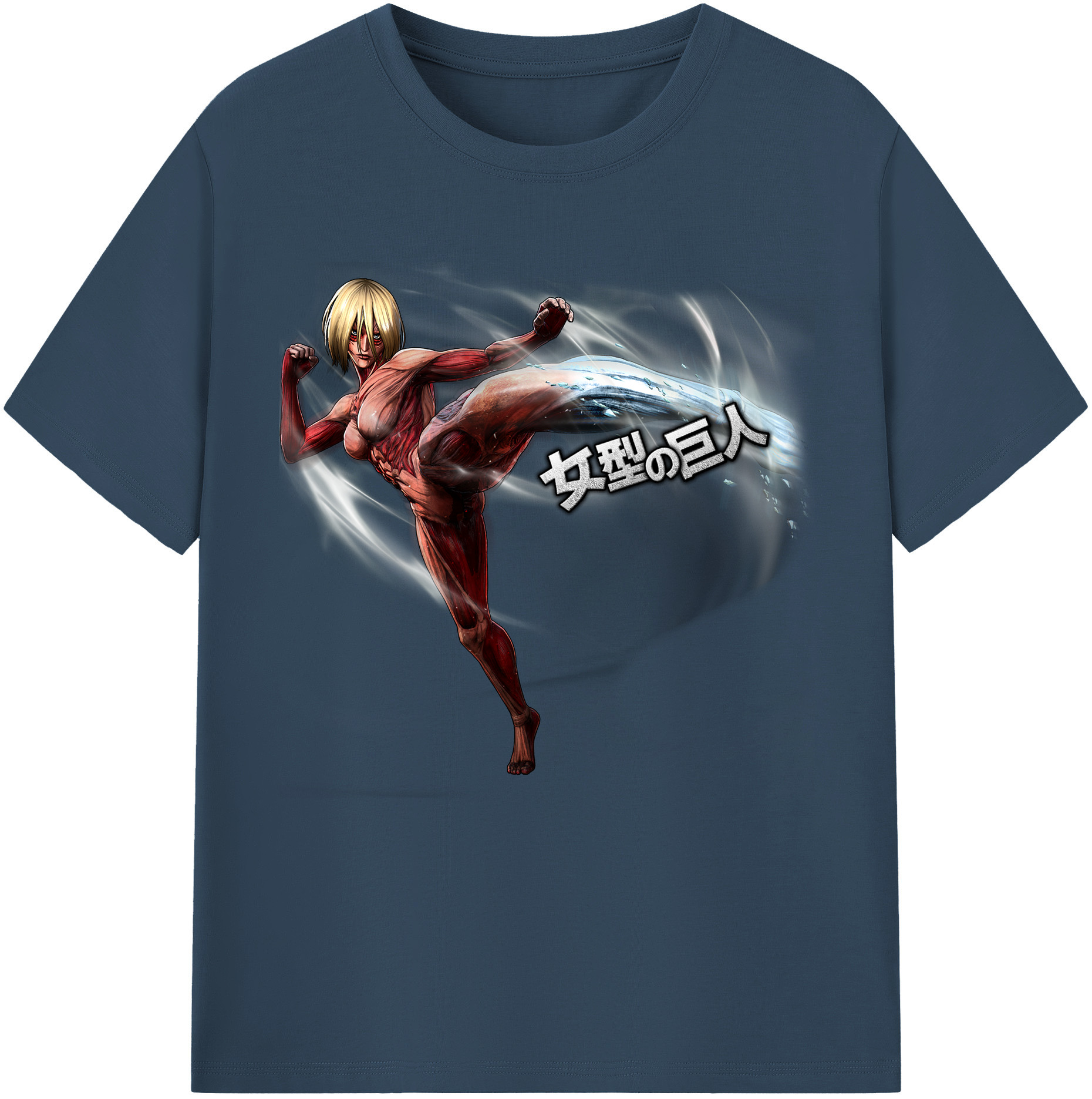 （画像用） 進撃の巨人 Attack on Titan レディースカジュアルプリントTシャツ（綿100％）