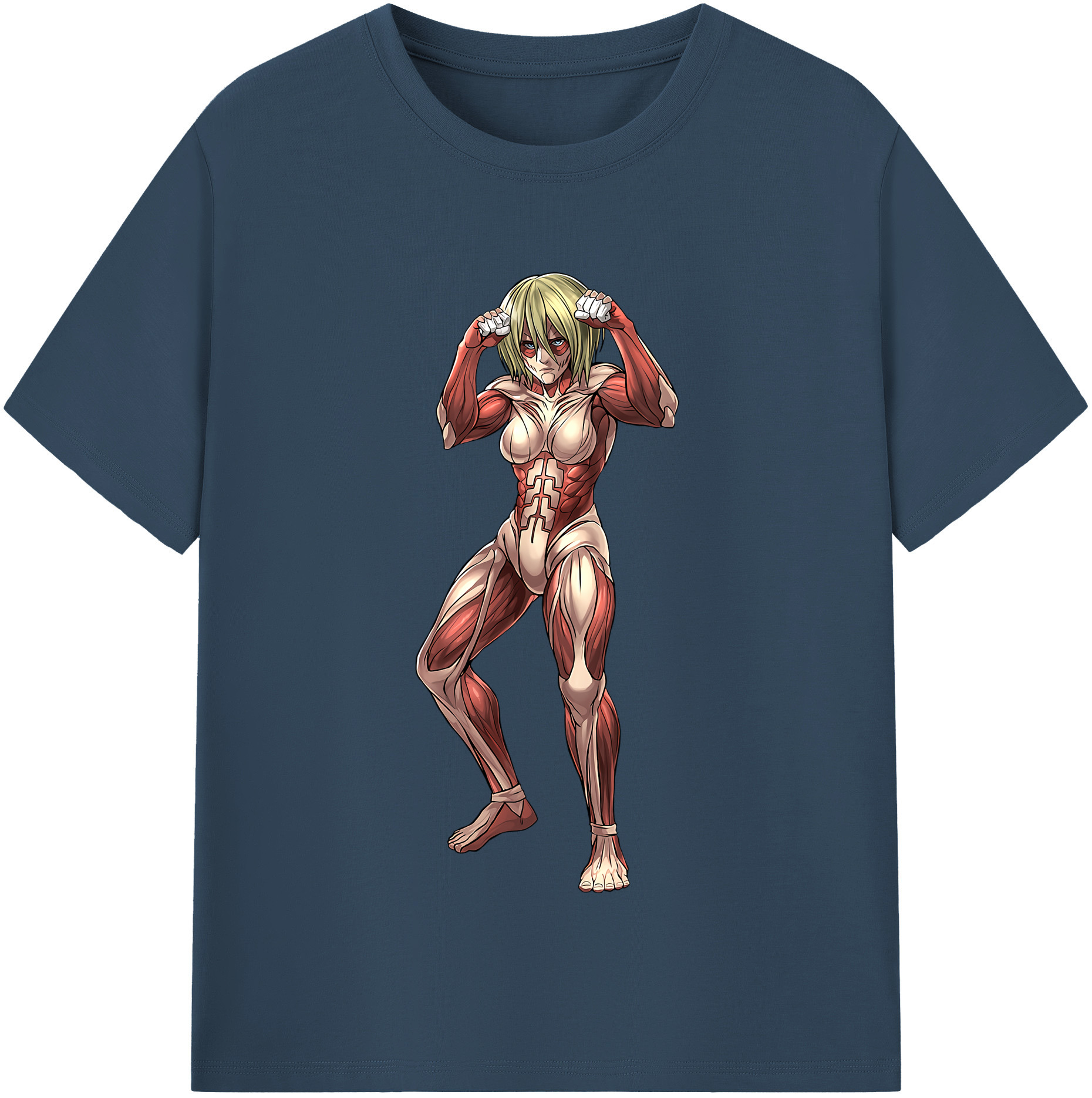 （画像用） 進撃の巨人 Attack on Titan レディースカジュアルプリントTシャツ（綿100％）