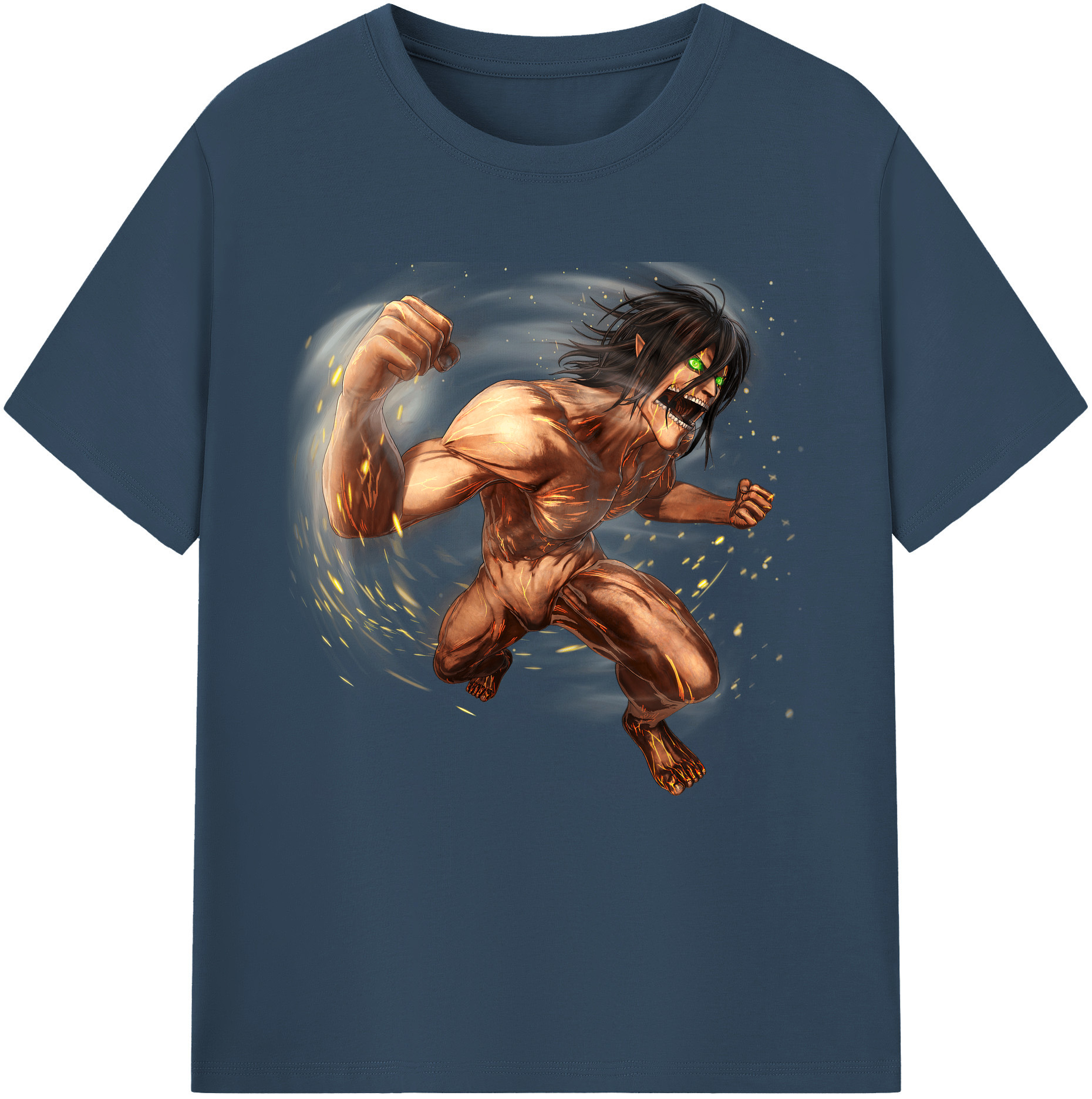 （画像用） 進撃の巨人 Attack on Titan レディースカジュアルプリントTシャツ（綿100％）