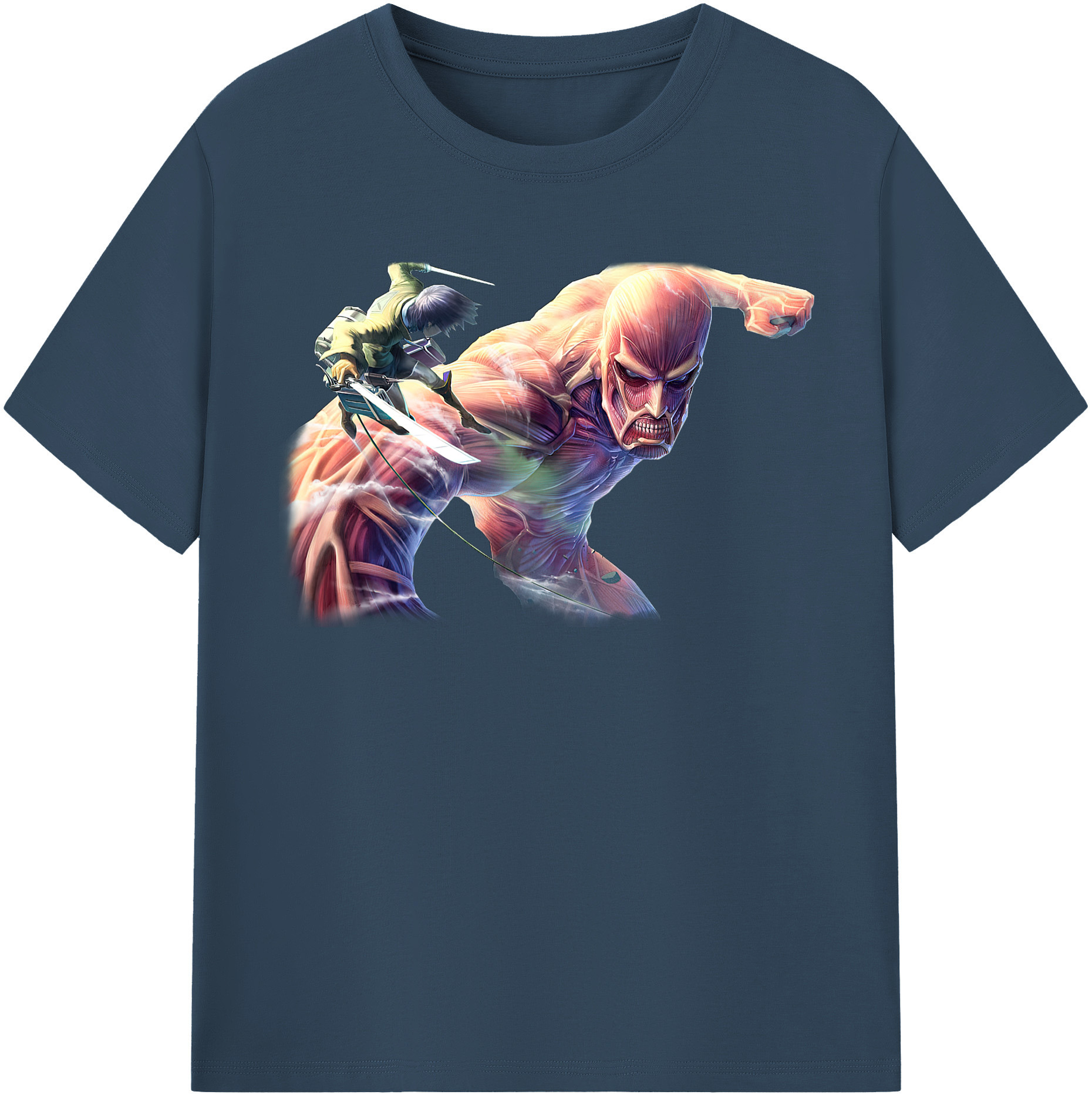 （画像用） 進撃の巨人 Attack on Titan レディースカジュアルプリントTシャツ（綿100％）