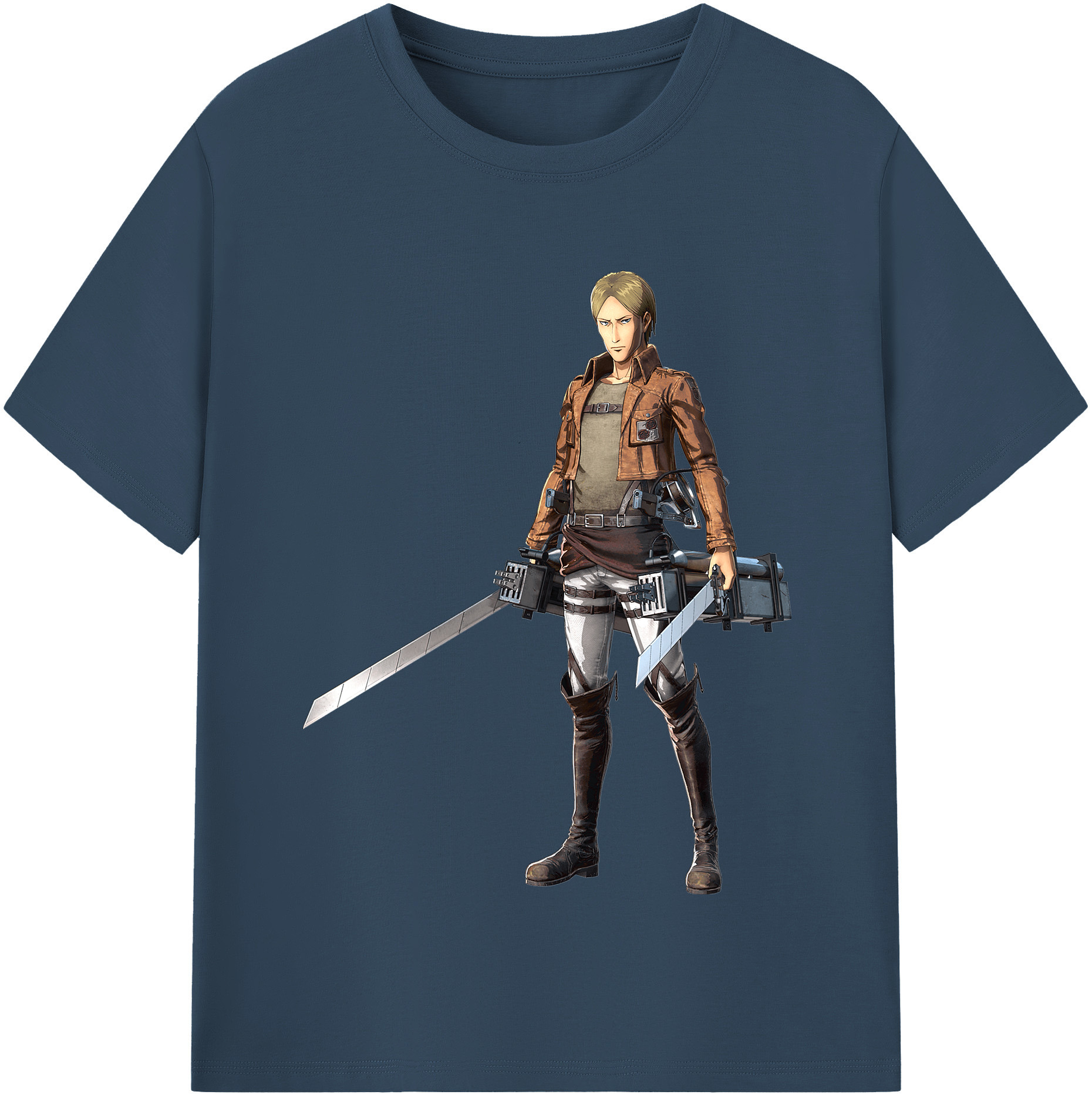 （画像用） 進撃の巨人 Attack on Titan レディースカジュアルプリントTシャツ（綿100％）