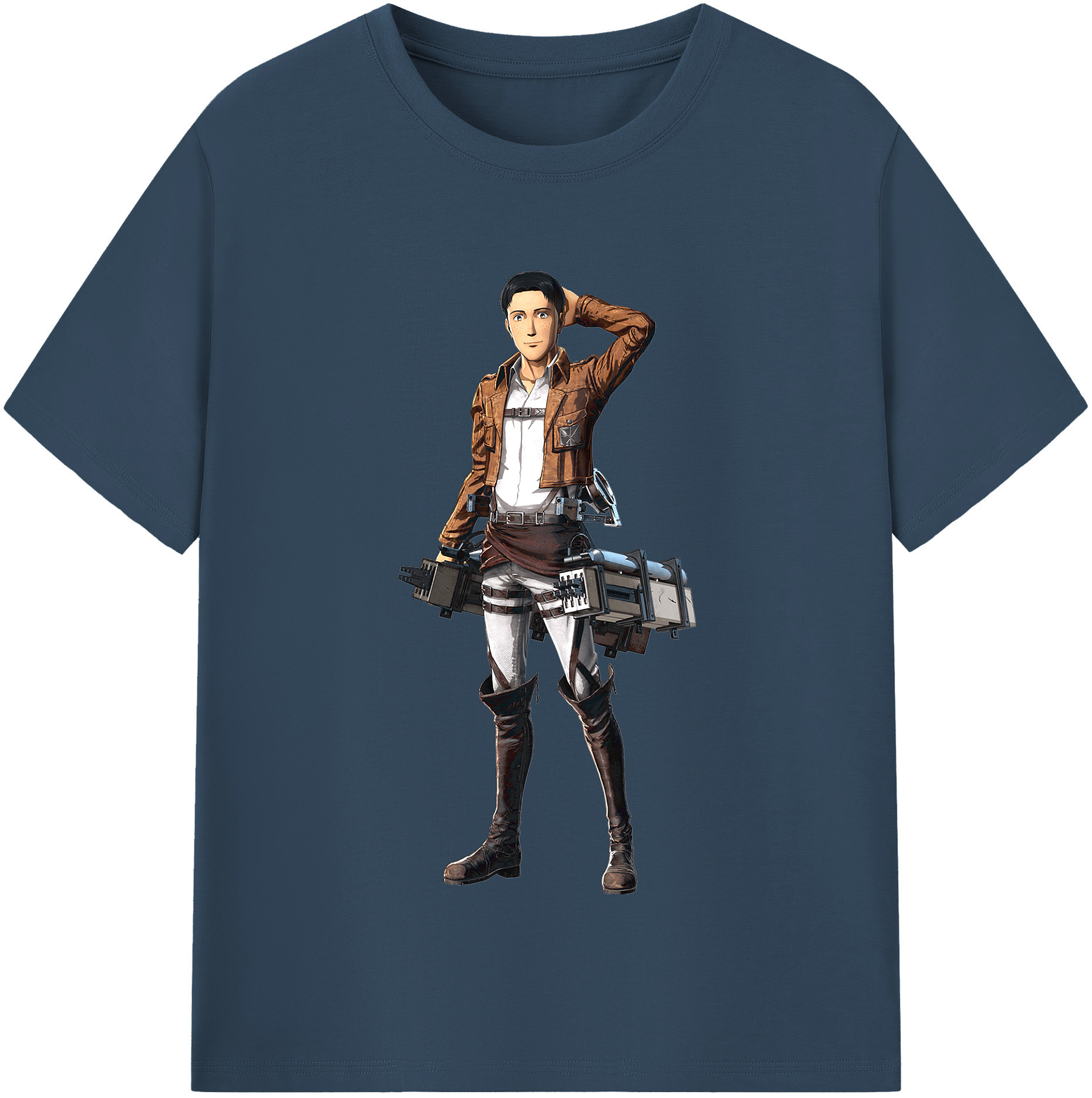 （画像用） 進撃の巨人 Attack on Titan レディースカジュアルプリントTシャツ（綿100％）