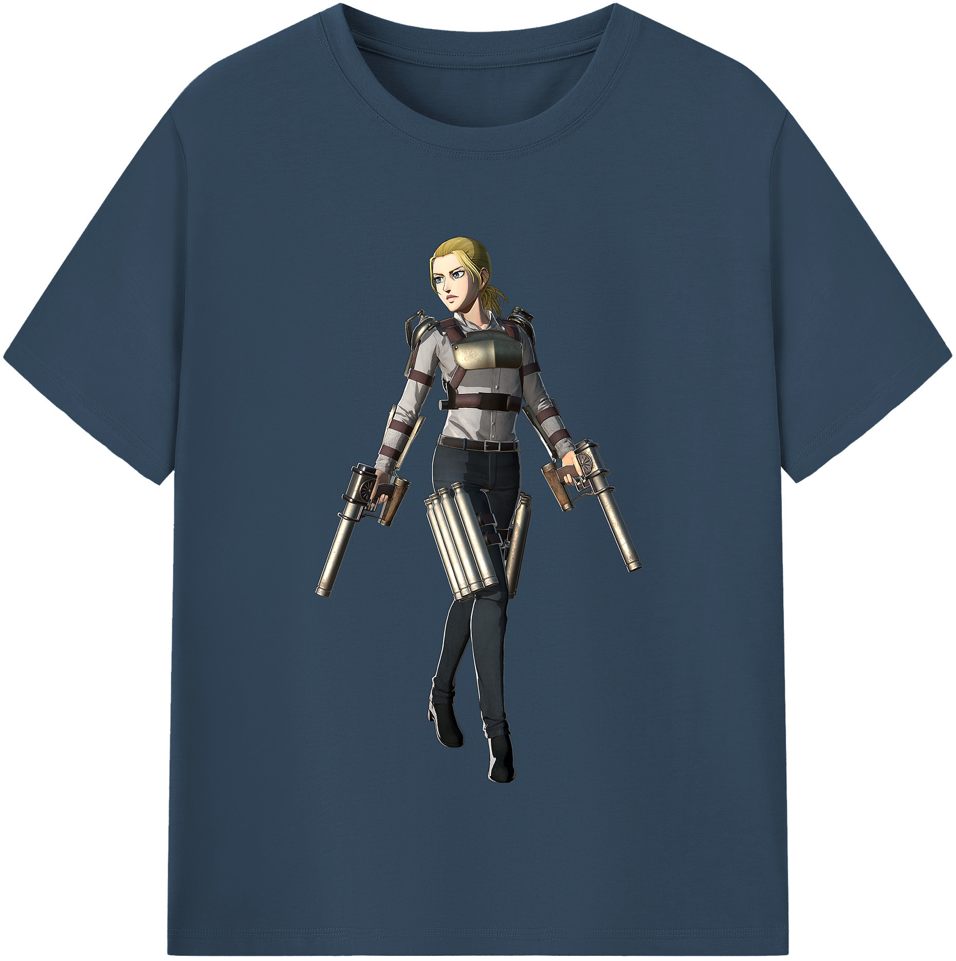 （画像用） 進撃の巨人 Attack on Titan レディースカジュアルプリントTシャツ（綿100％）