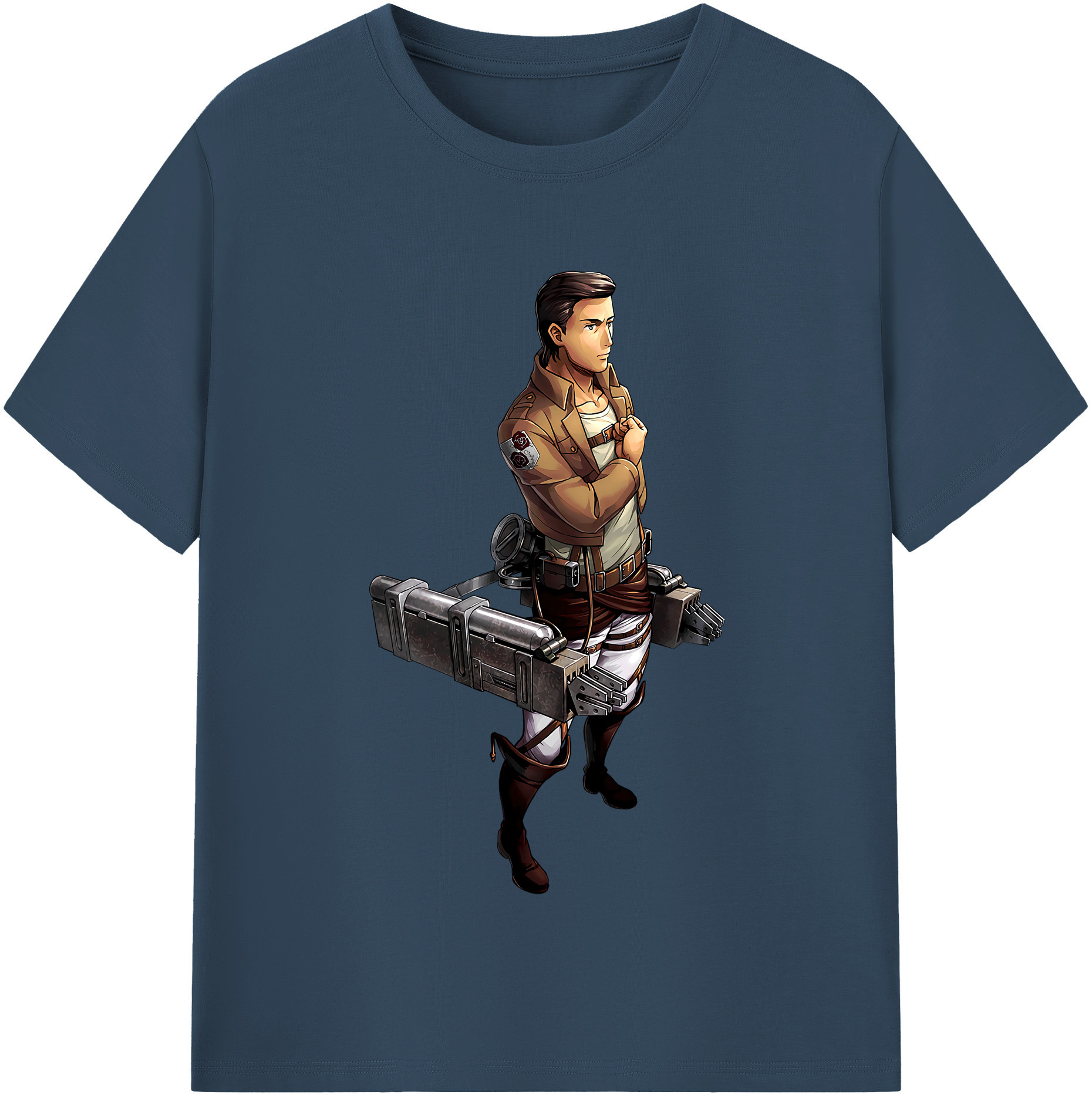 （画像用） 進撃の巨人 Attack on Titan レディースカジュアルプリントTシャツ（綿100％）