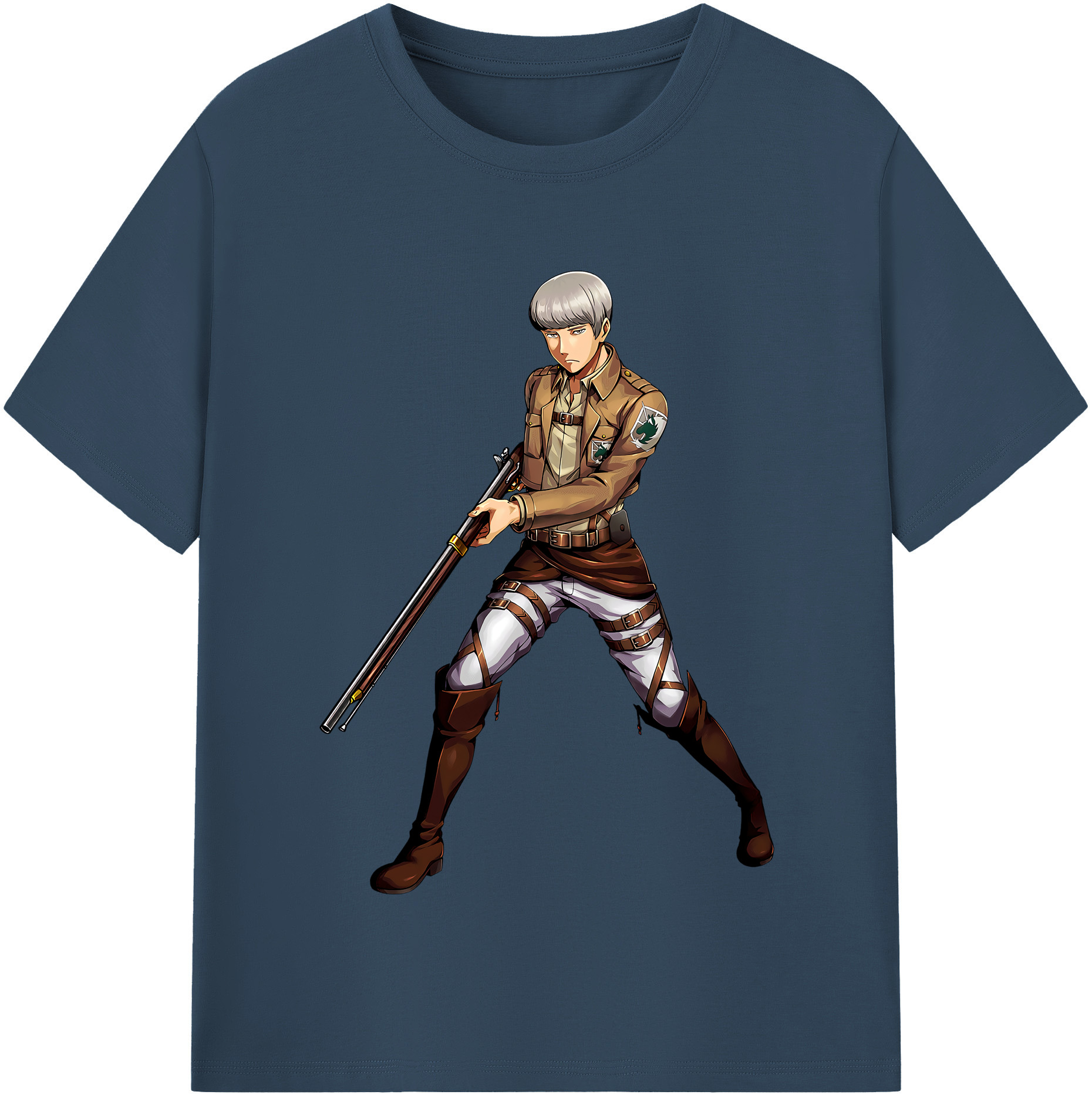 （画像用） 進撃の巨人 Attack on Titan レディースカジュアルプリントTシャツ（綿100％）