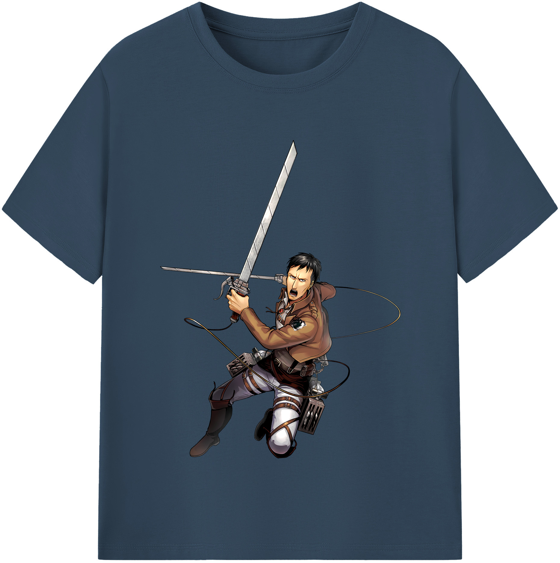 （画像用） 進撃の巨人 Attack on Titan レディースカジュアルプリントTシャツ（綿100％）