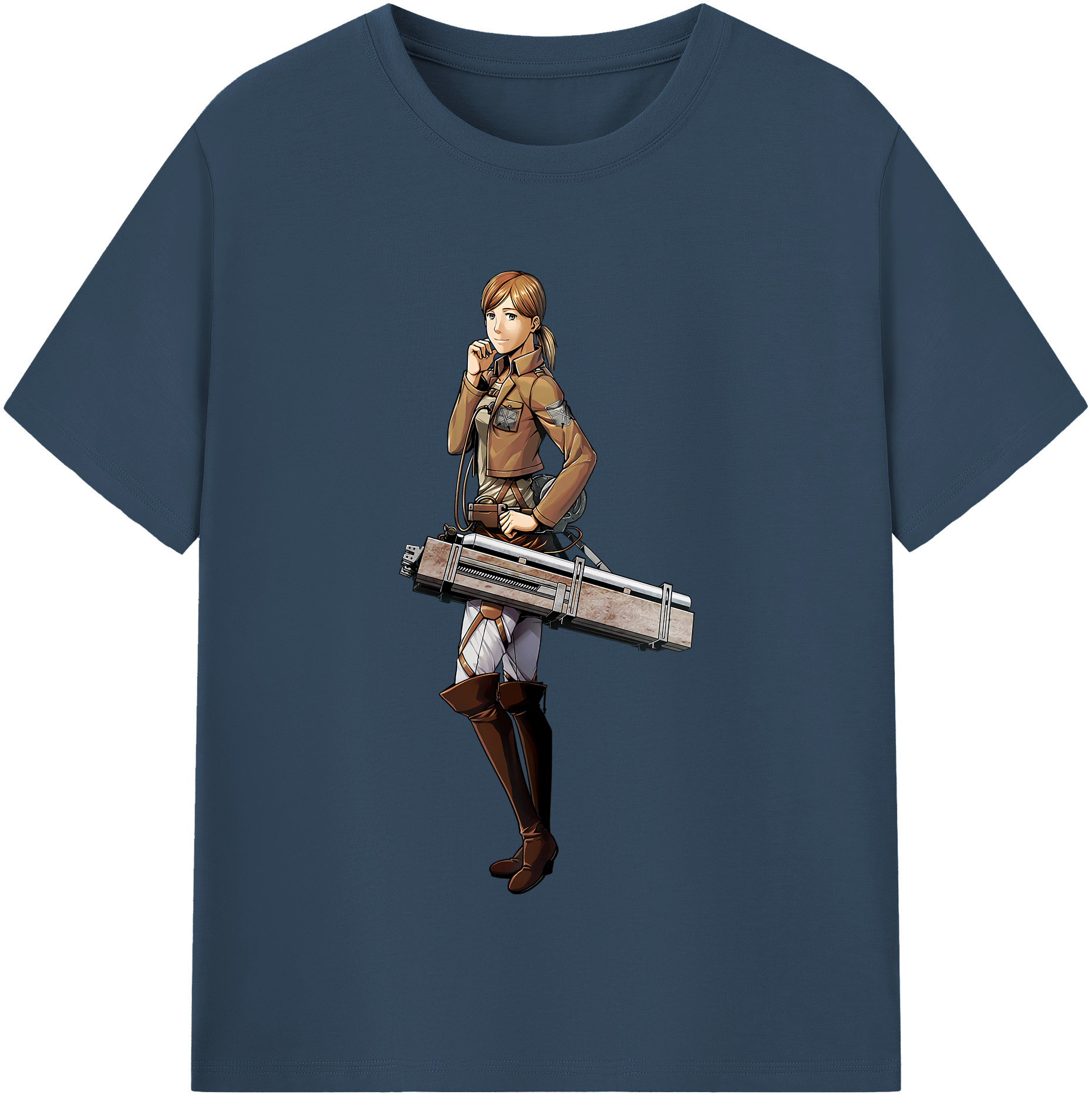 （画像用） 進撃の巨人 Attack on Titan レディースカジュアルプリントTシャツ（綿100％）