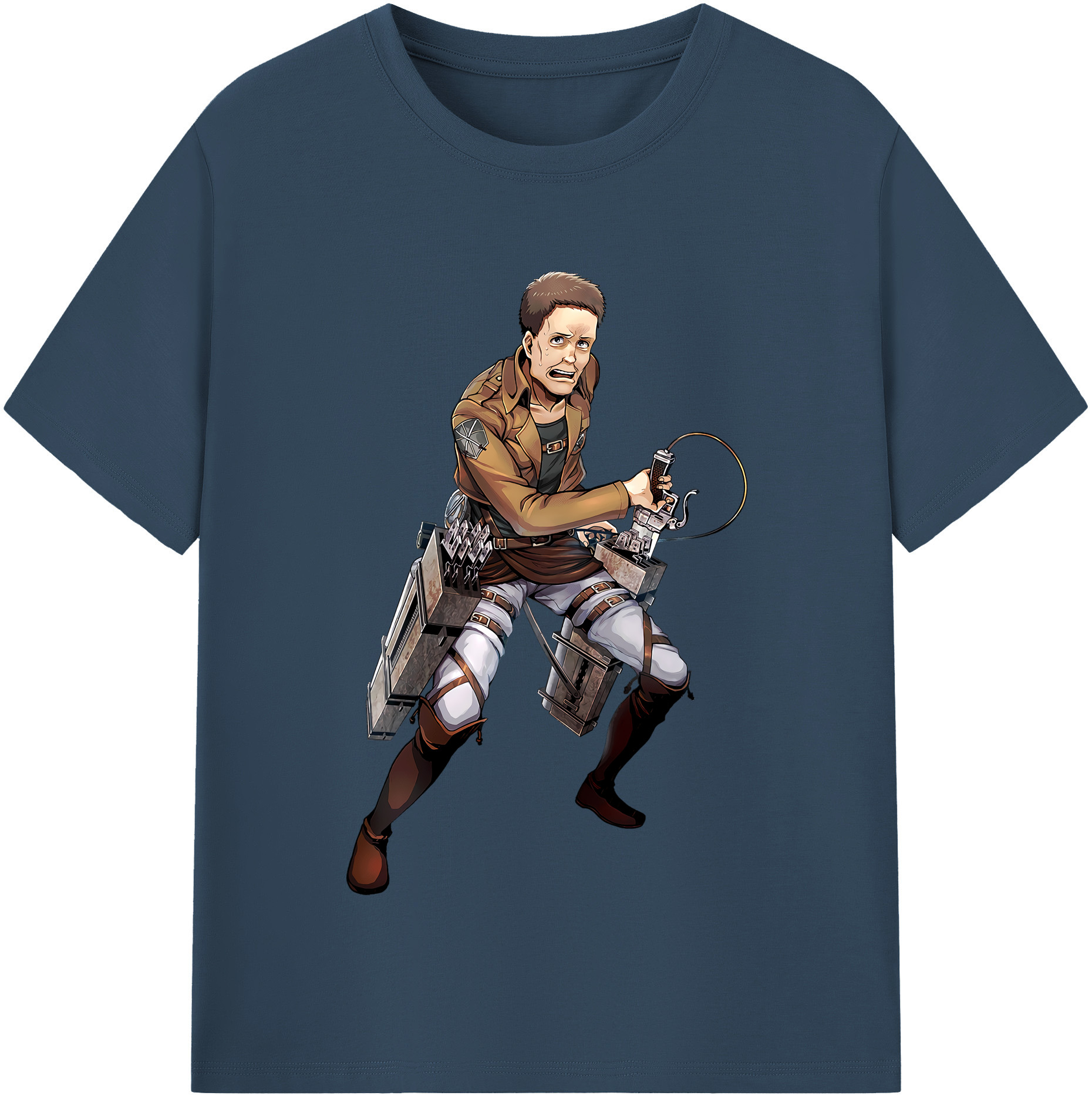 （画像用） 進撃の巨人 Attack on Titan レディースカジュアルプリントTシャツ（綿100％）