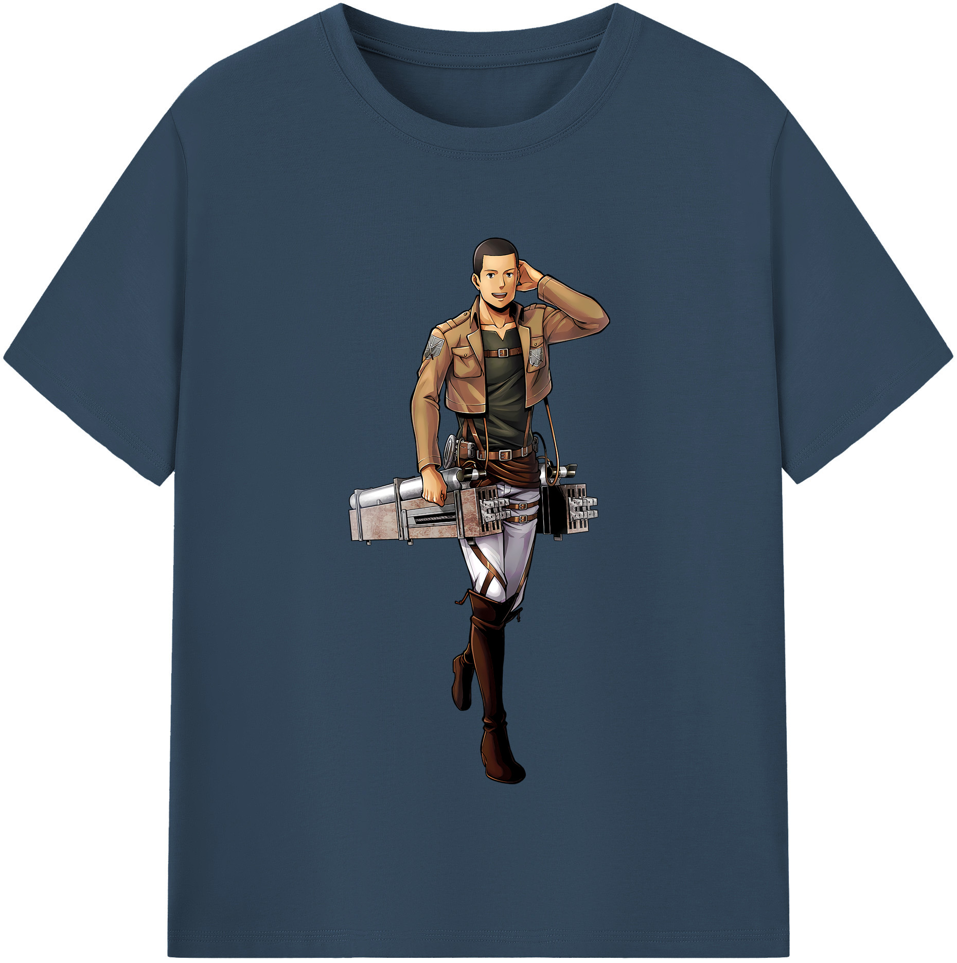 （画像用） 進撃の巨人 Attack on Titan レディースカジュアルプリントTシャツ（綿100％）