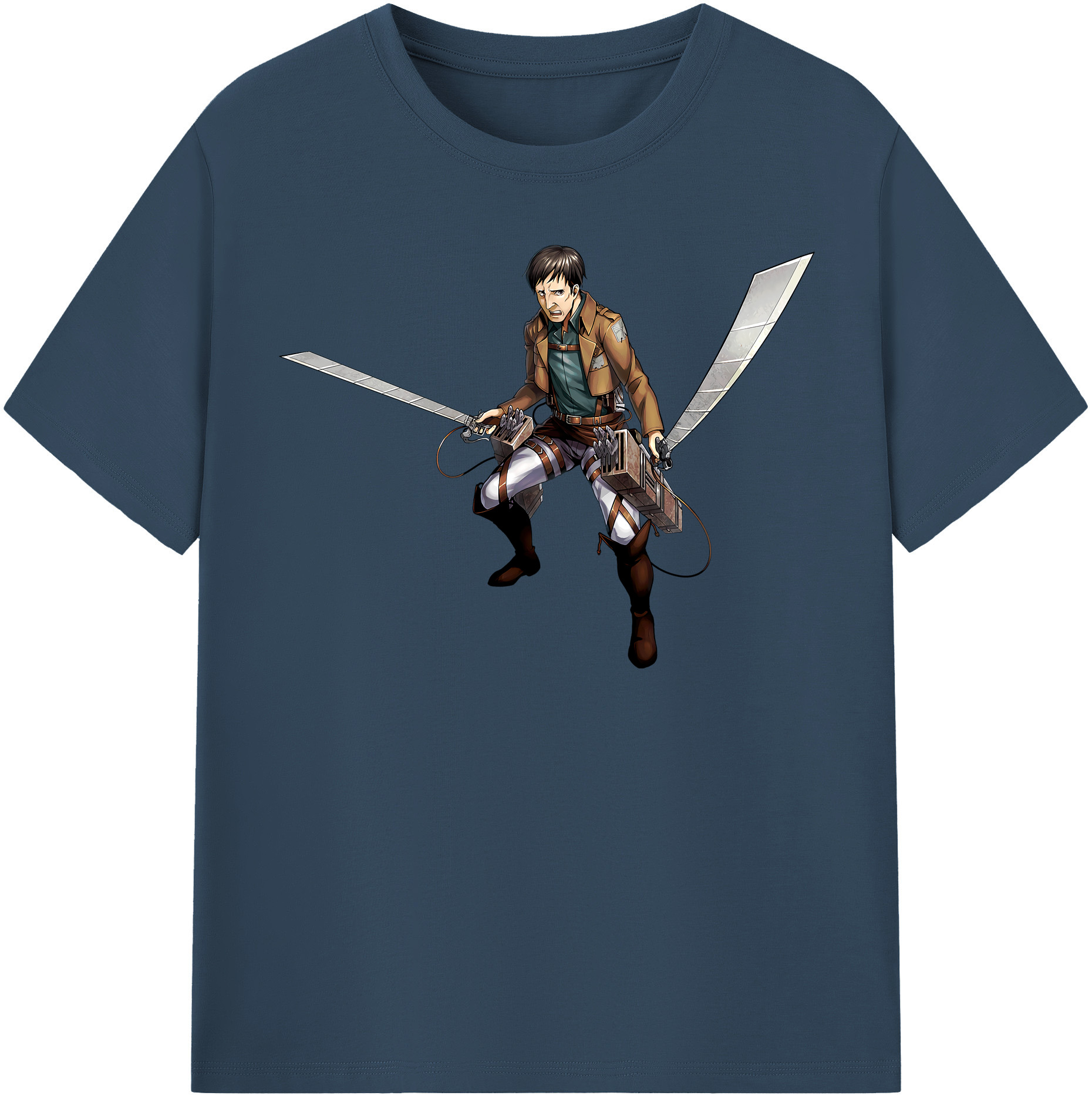 （画像用） 進撃の巨人 Attack on Titan レディースカジュアルプリントTシャツ（綿100％）