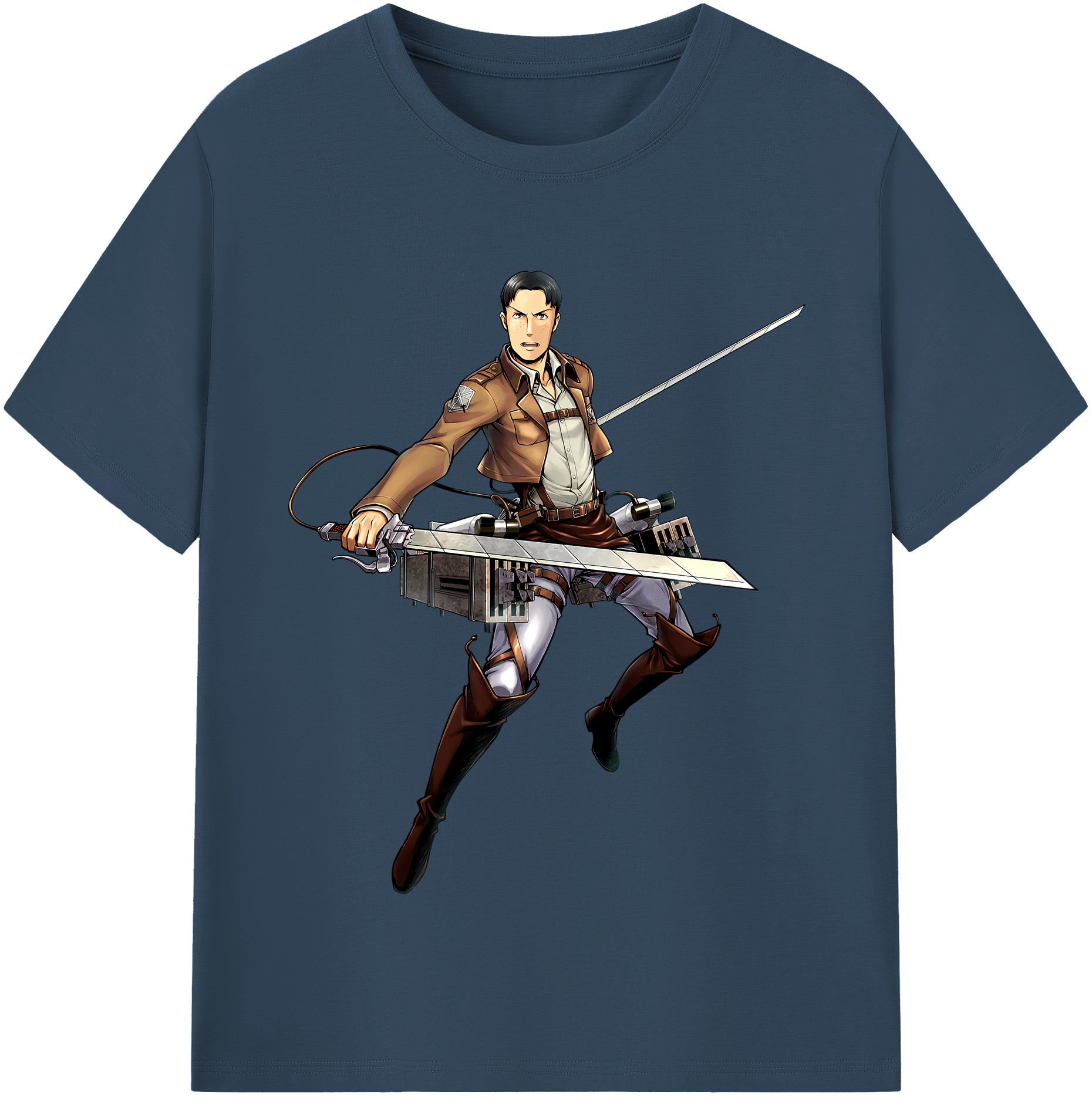 （画像用） 進撃の巨人 Attack on Titan レディースカジュアルプリントTシャツ（綿100％）