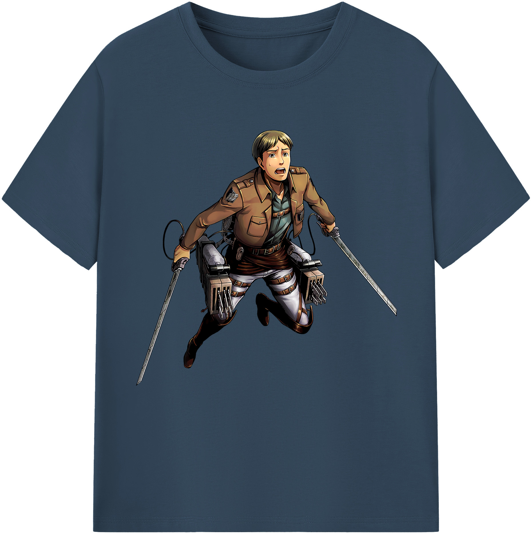 （画像用） 進撃の巨人 Attack on Titan レディースカジュアルプリントTシャツ（綿100％）